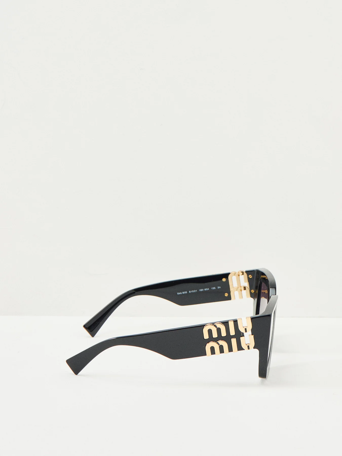 Oversized Acetate Sunglasses Black - Image 2