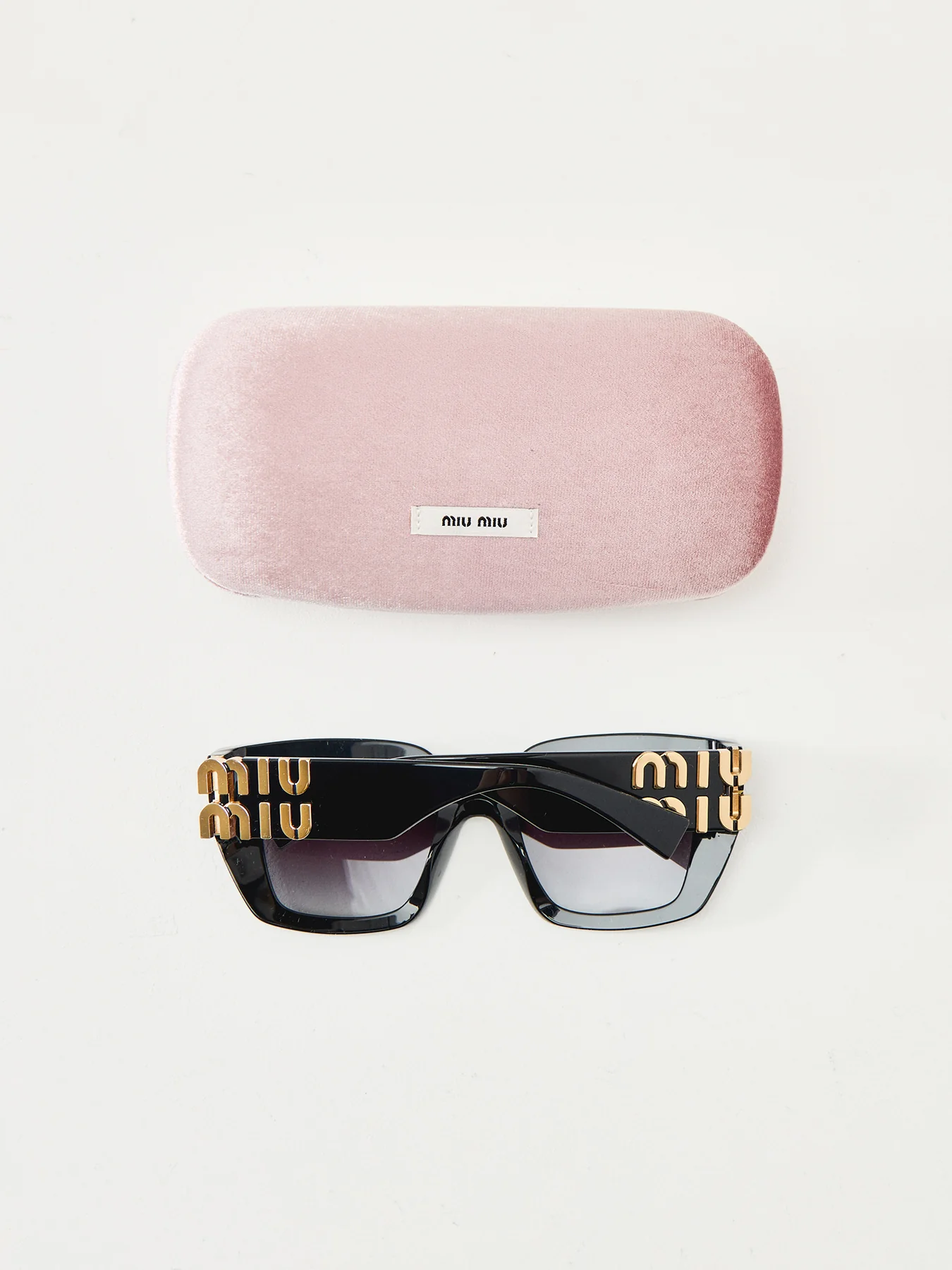 Oversized Acetate Sunglasses Black - Image 4