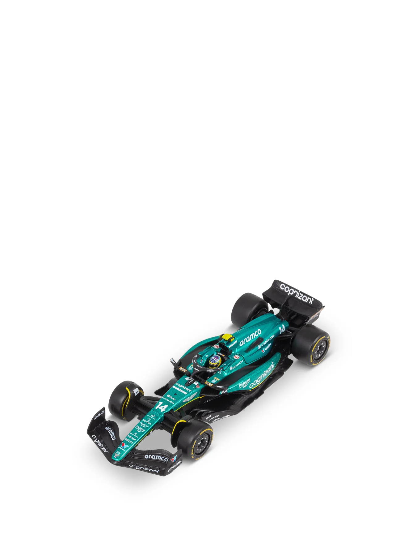 Aston Martin AMR23 2023 Car with Alonso Helmet