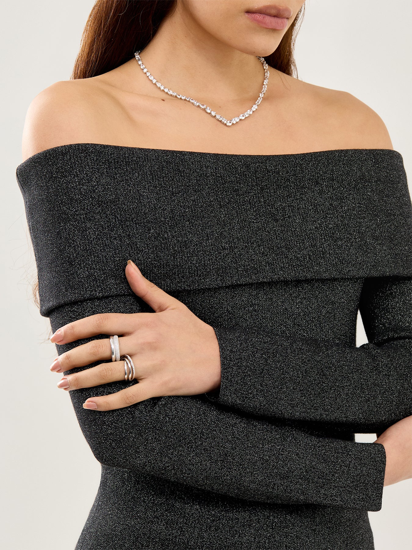 Cirella Knitted Off Shoulder Top - Image 3