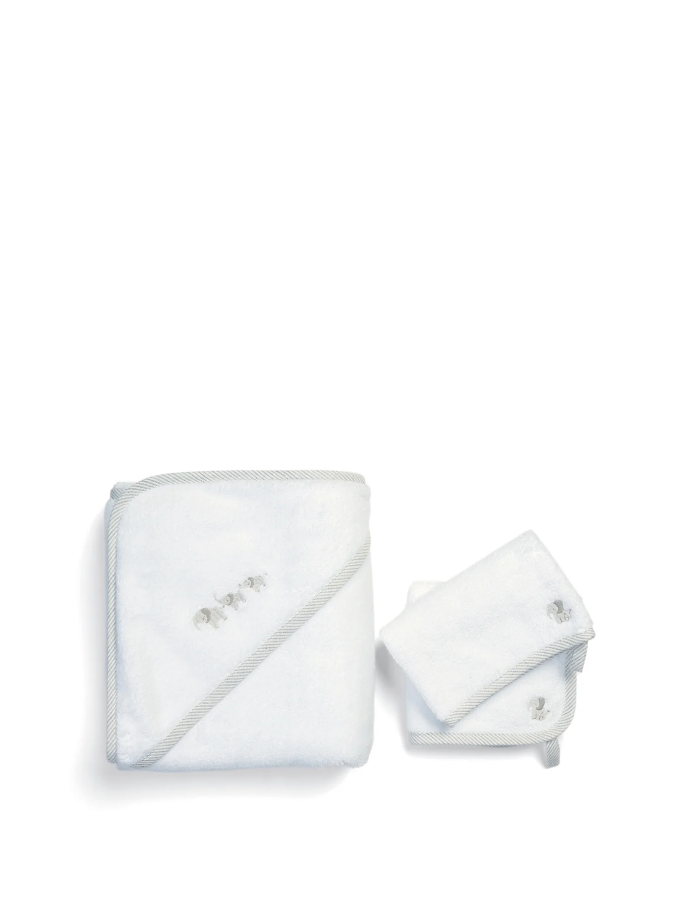 Elephant Towelling Set Grey