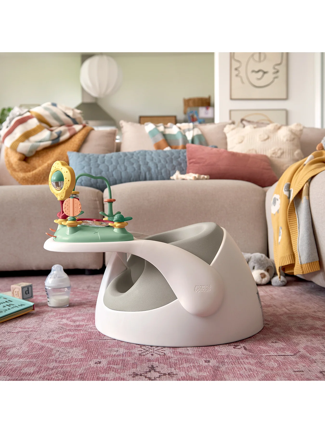 Baby Snug Seat With Activity Tray Grey - Image 3