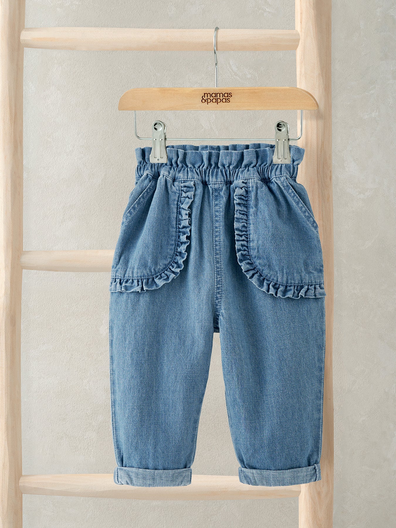Baby Frill Detail Jeans Blue - Image 2