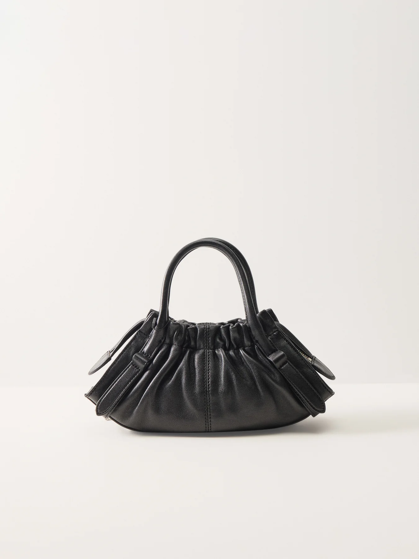 The Cristina Small Satchel Bag Black - Image 3