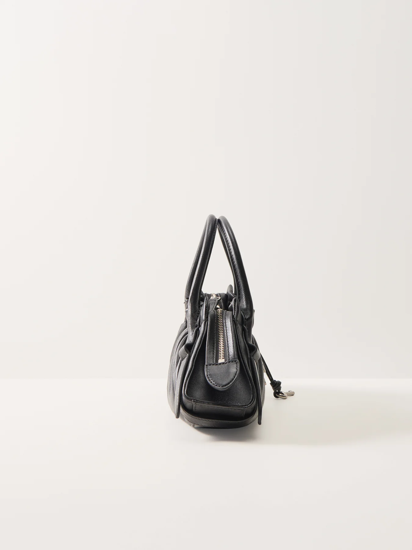 The Cristina Small Satchel Bag Black - Image 4