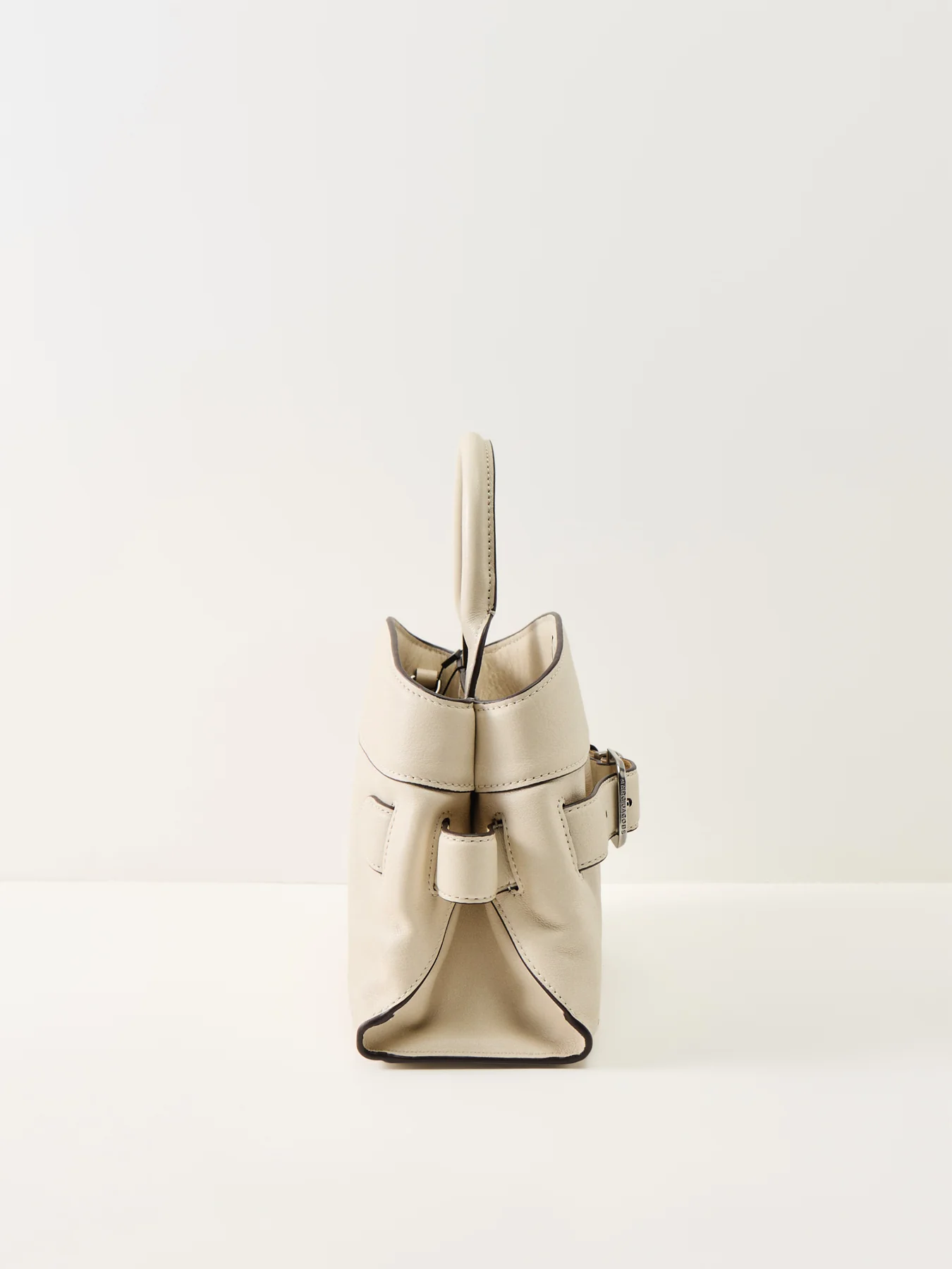 Dakota Small Satchel Bag Cream - Image 4