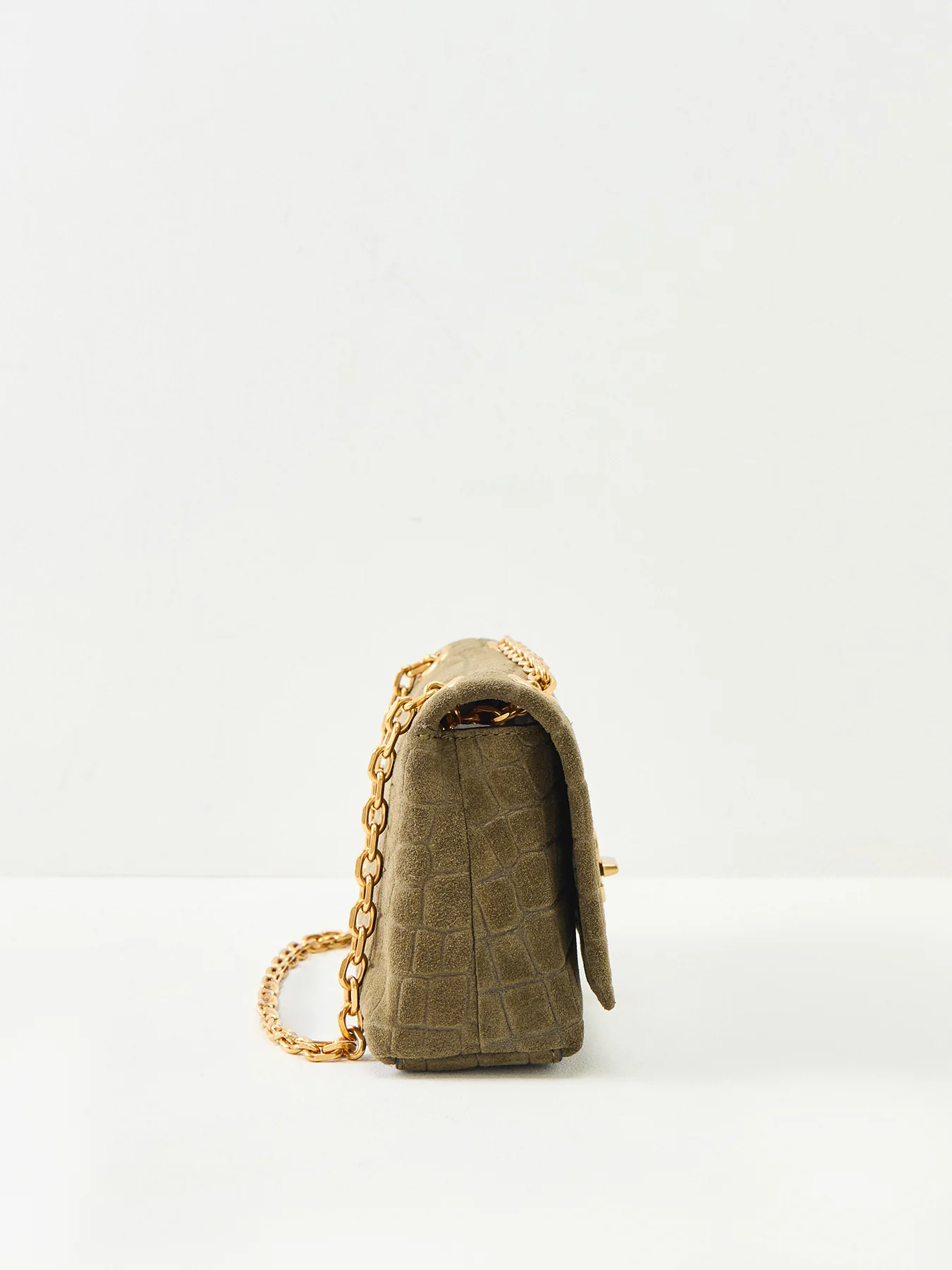 The Dual Chain Mini Bag Olive - Image 4