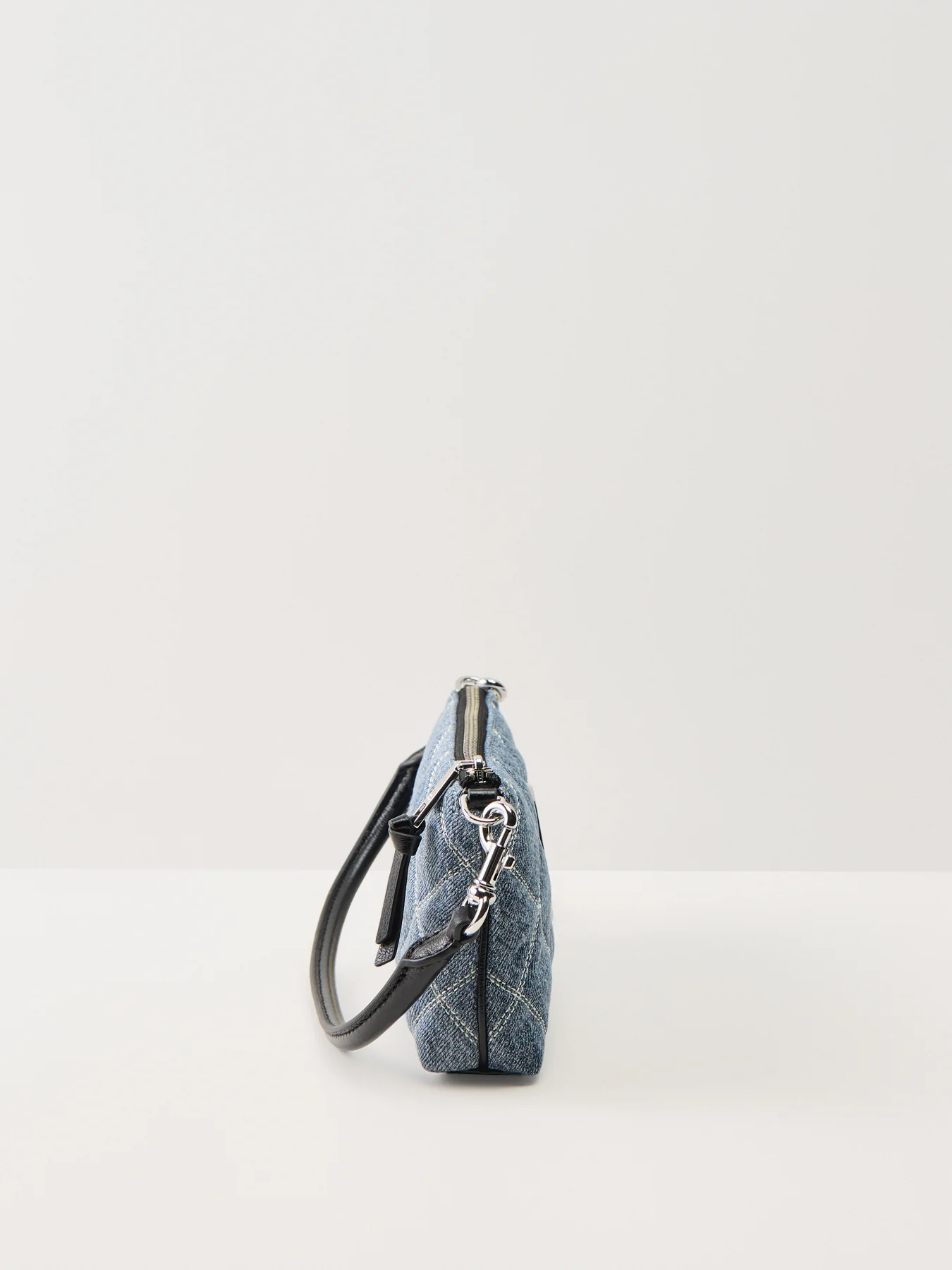 The Quilted Denim Pochette Light Wash Indigo - Image 4