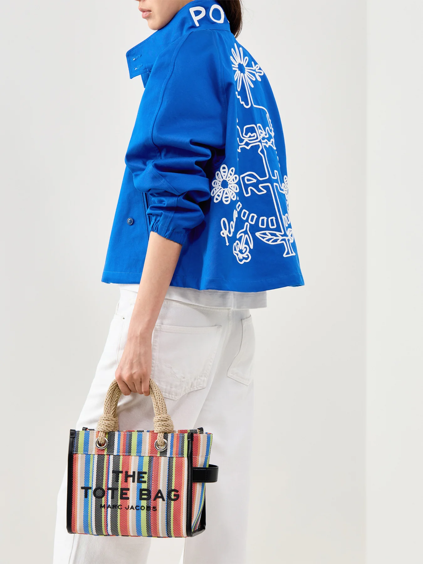 Small Canvas Tote Bag Multi - Image 2