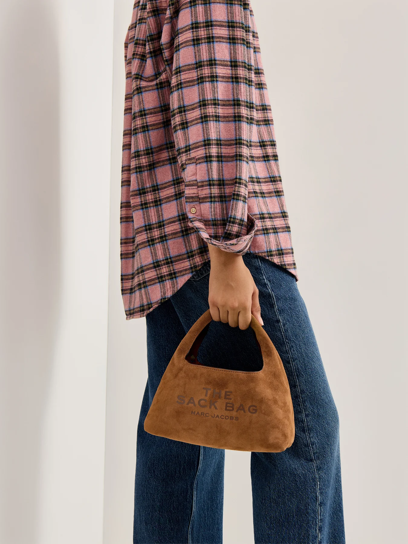 Suede Mini Sack Bag Copper - Image 2