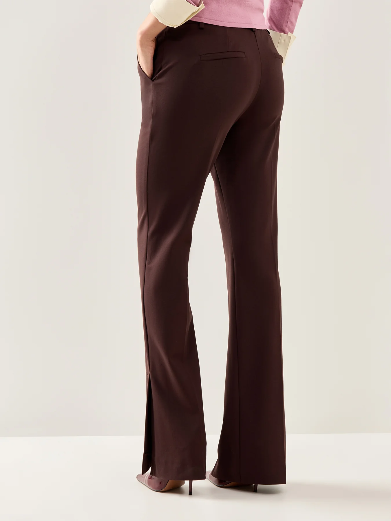 Artur Straight Leg Smart Casual Brown Trouser - Image 5