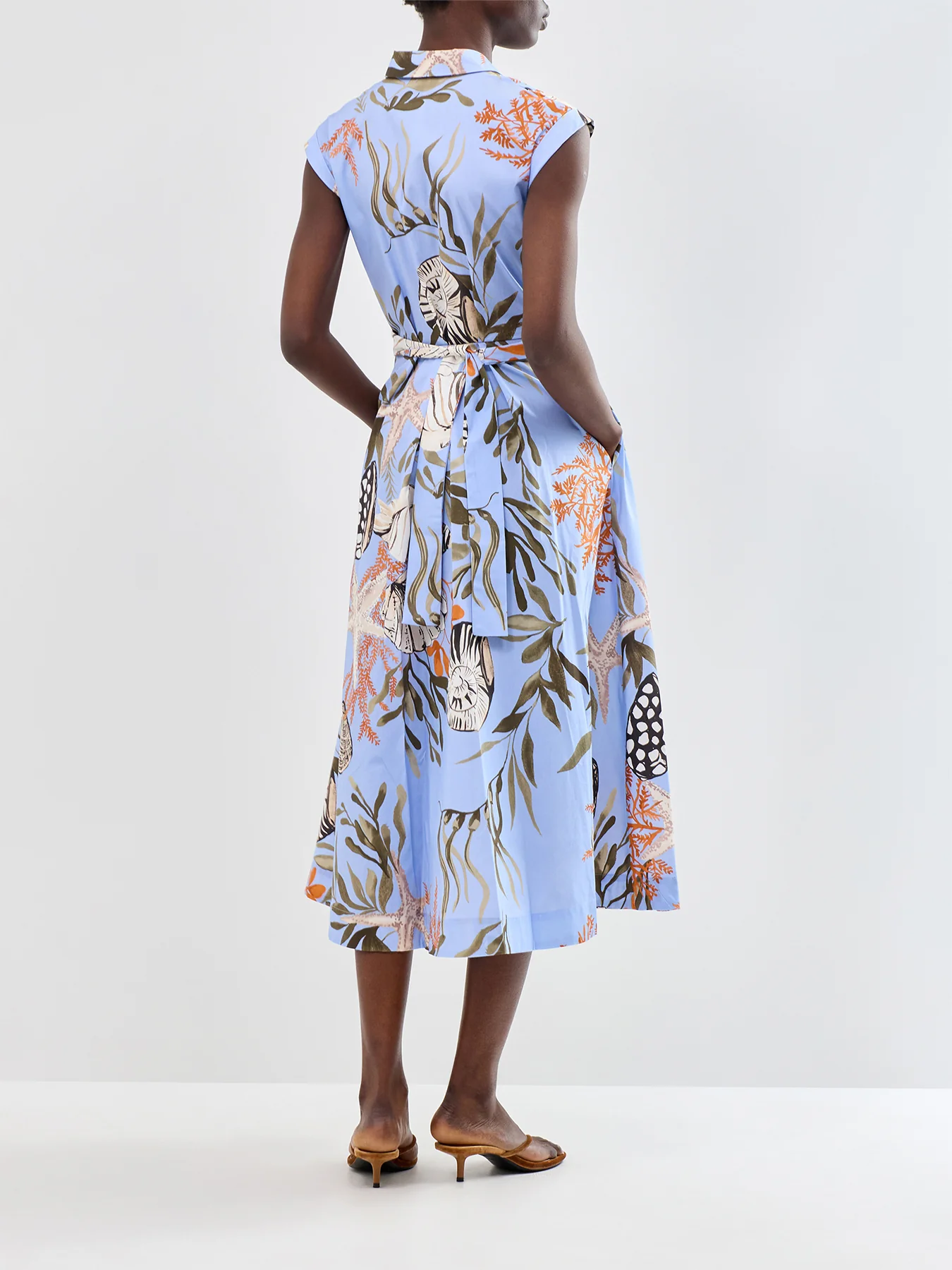 Padana Midi Dress Blue - Image 5