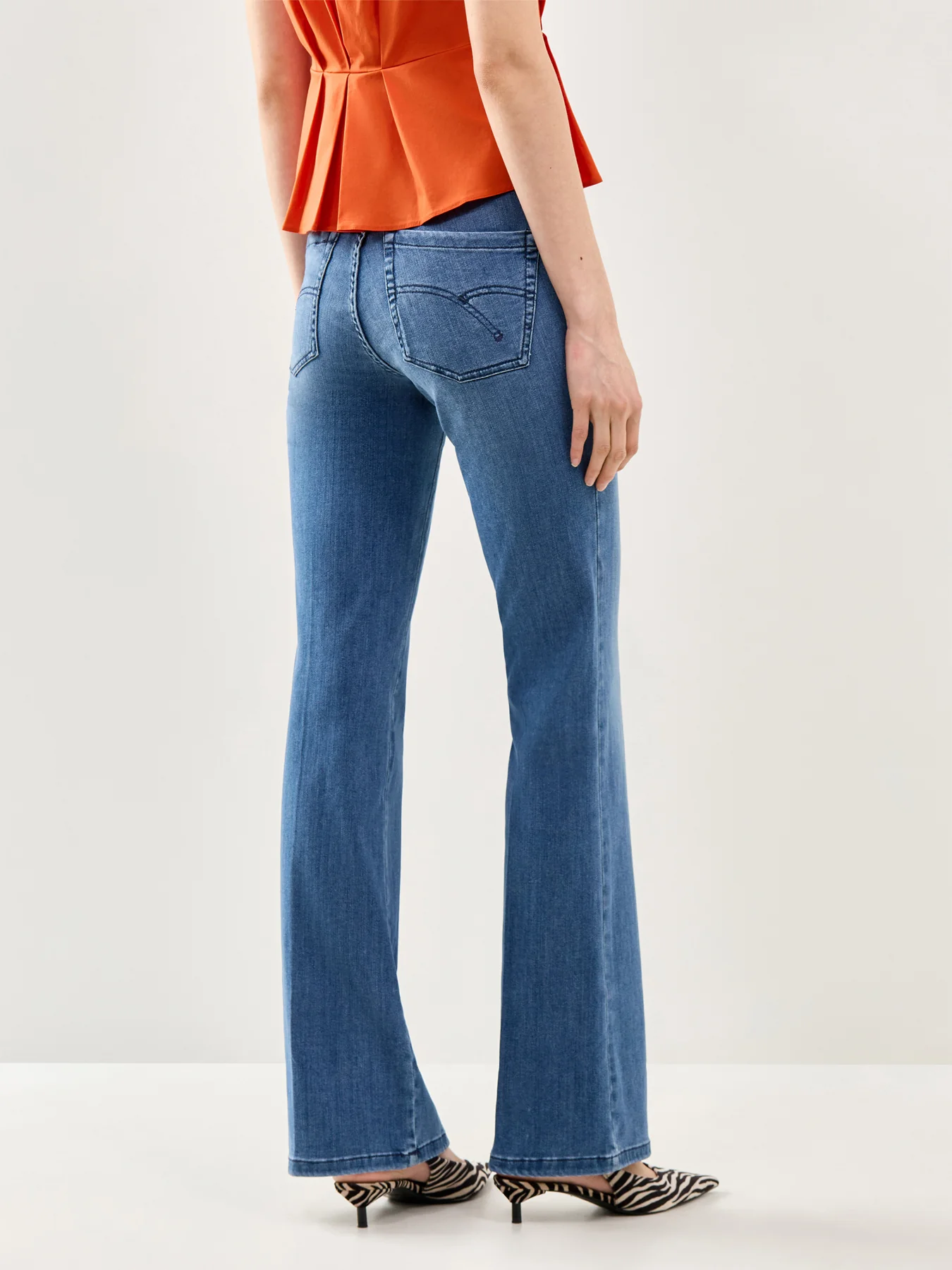 Denim Flared Jeans - Image 5