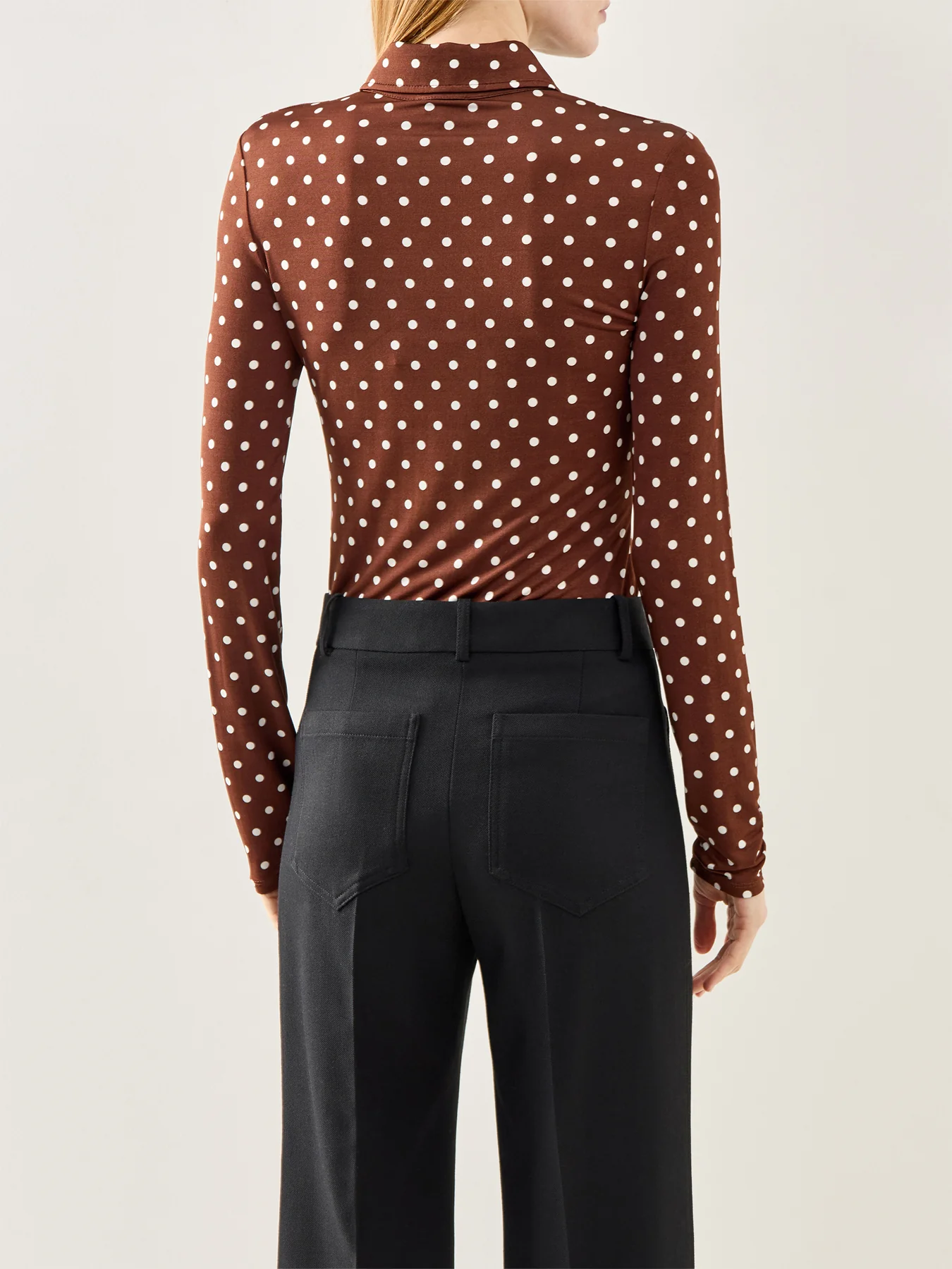 MLS Vinci Button-Neck Sweater Brown - Image 5
