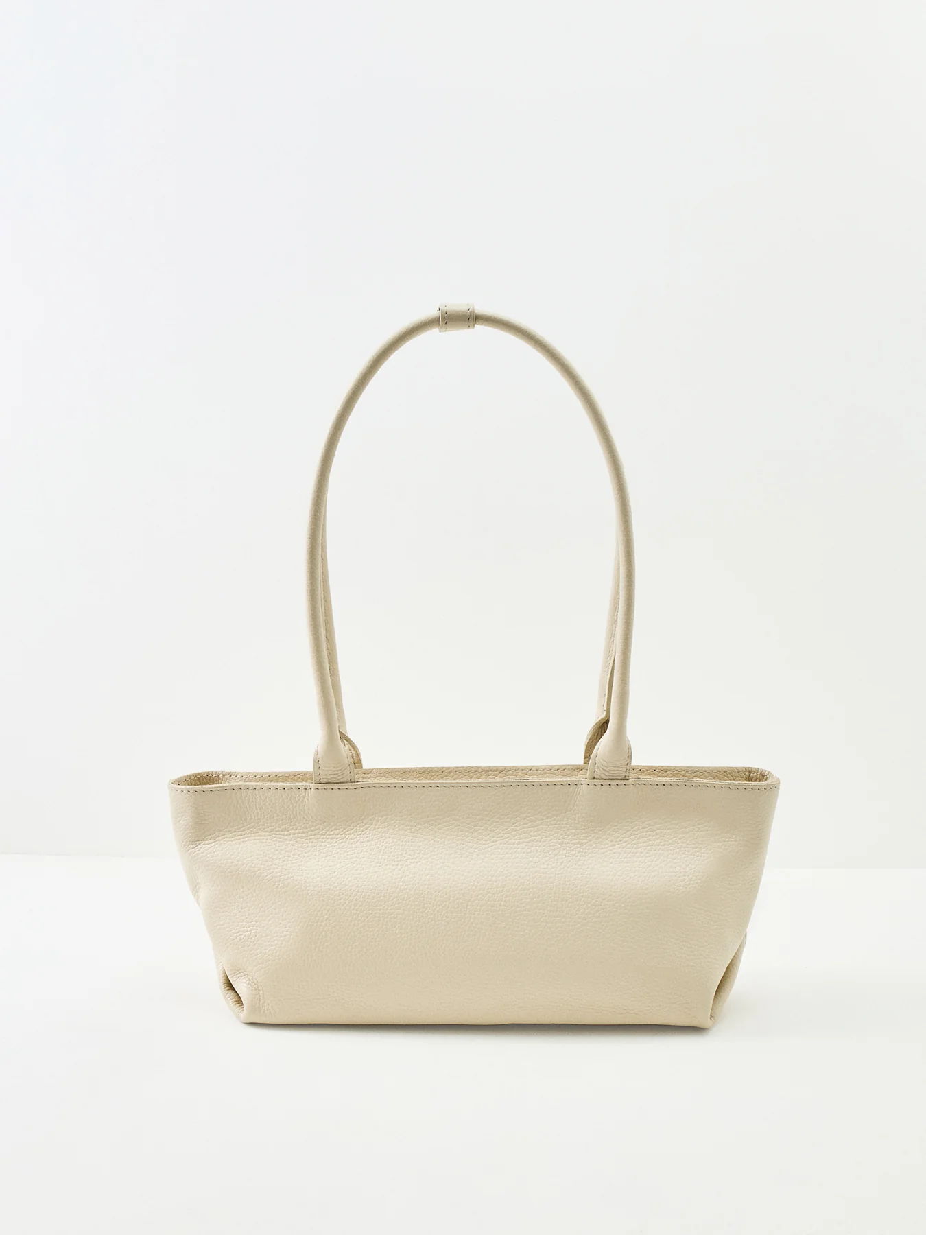 Bacil Long Handle Suede Bag Cream - Image 3