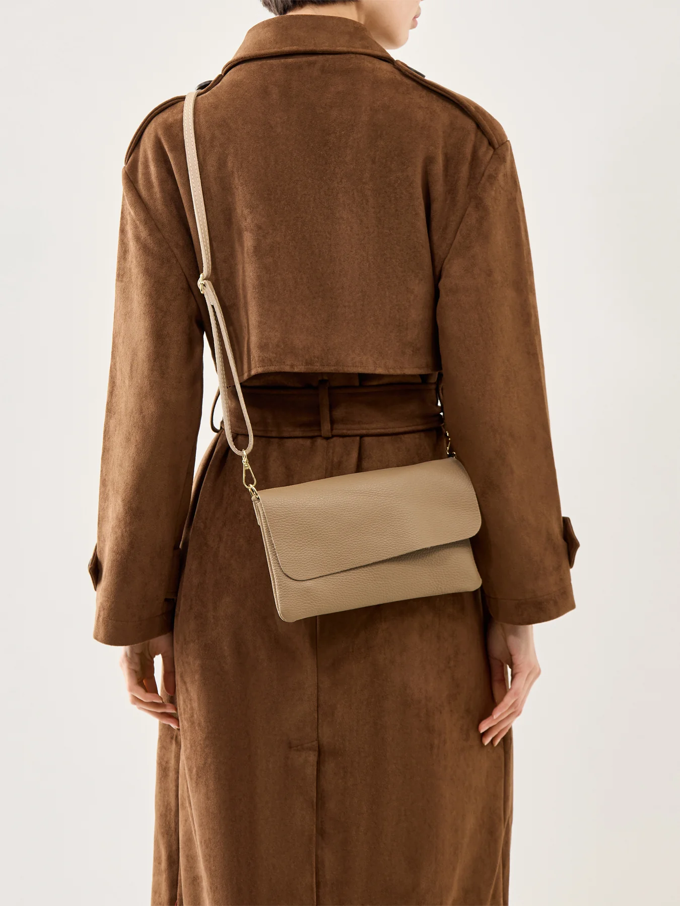 Mini Sally Pochette Beige Scuro - Image 2