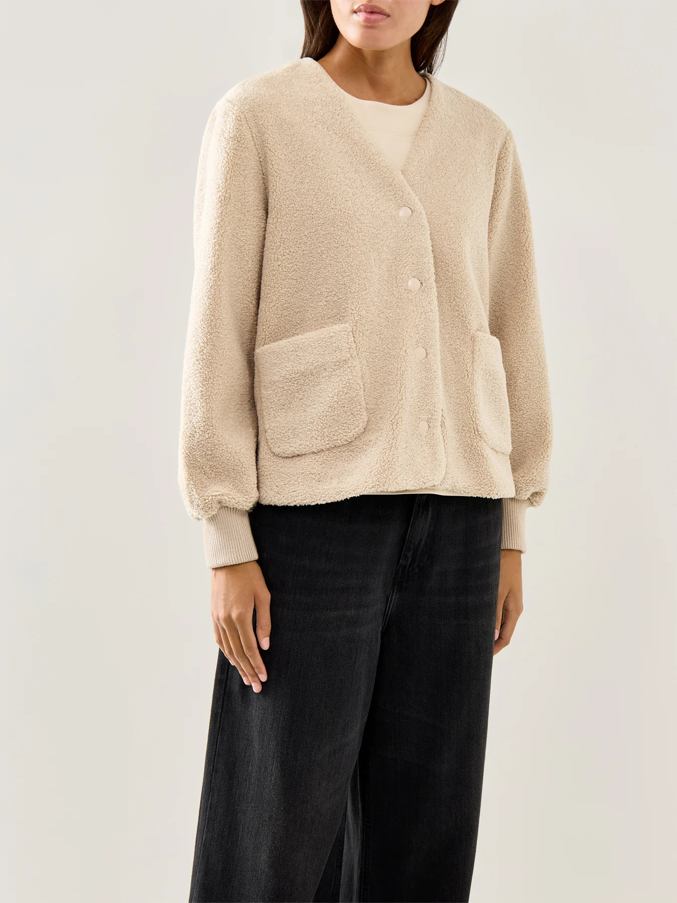 Majunte Teddy Jacket Taupe - Image 4