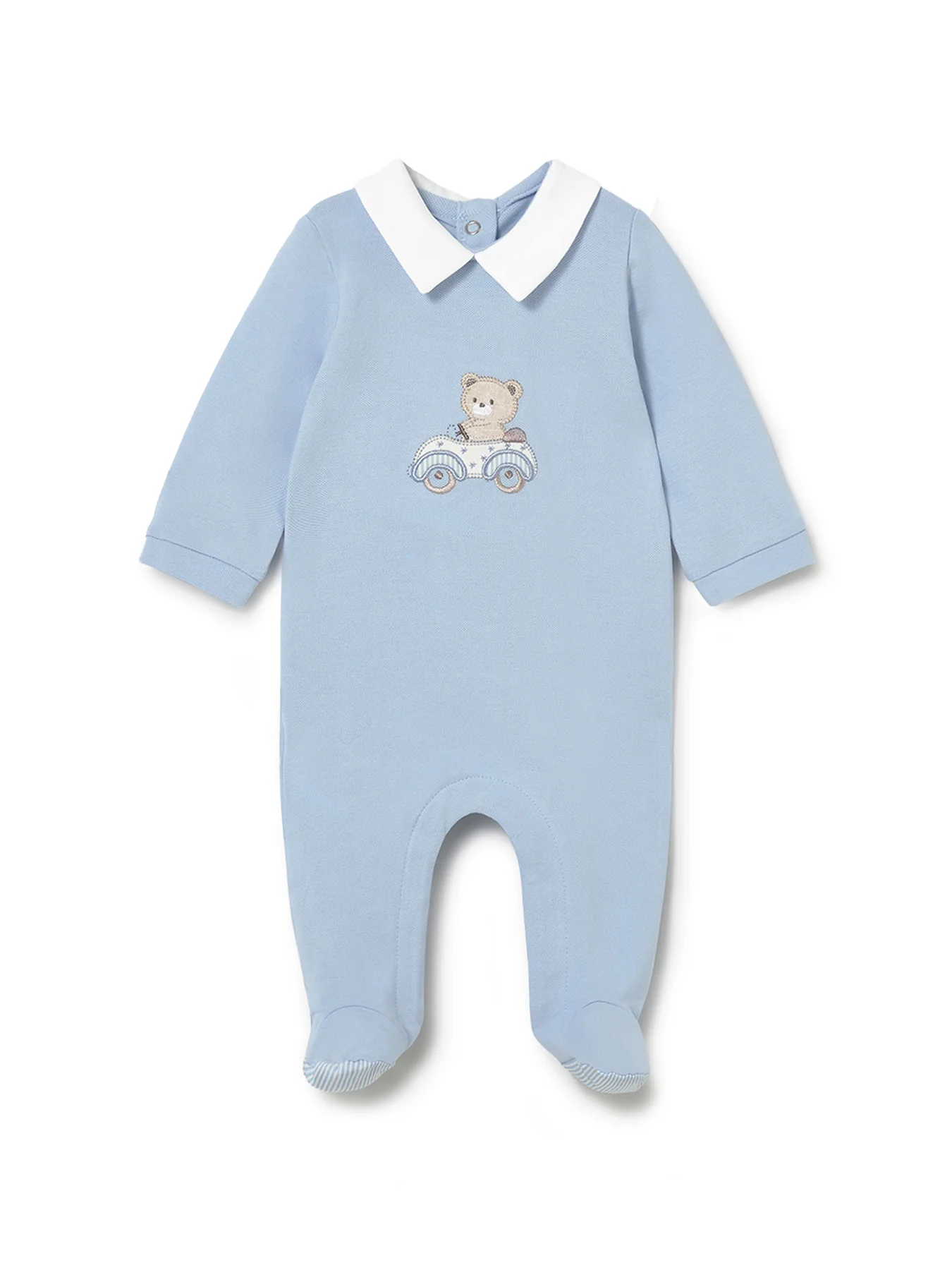 Baby Bear Bodysuit Set Blue