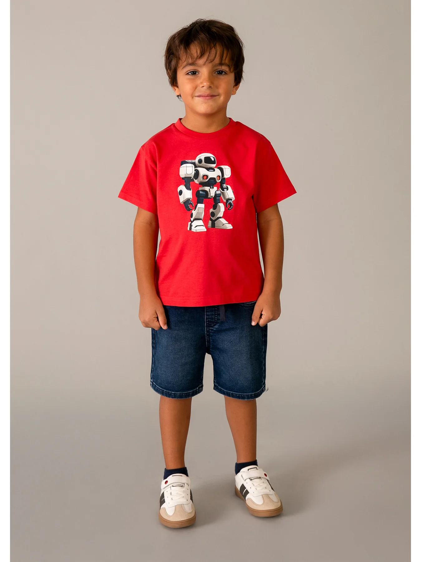 Kids’ Bermuda Denim Shorts Navy - Image 4