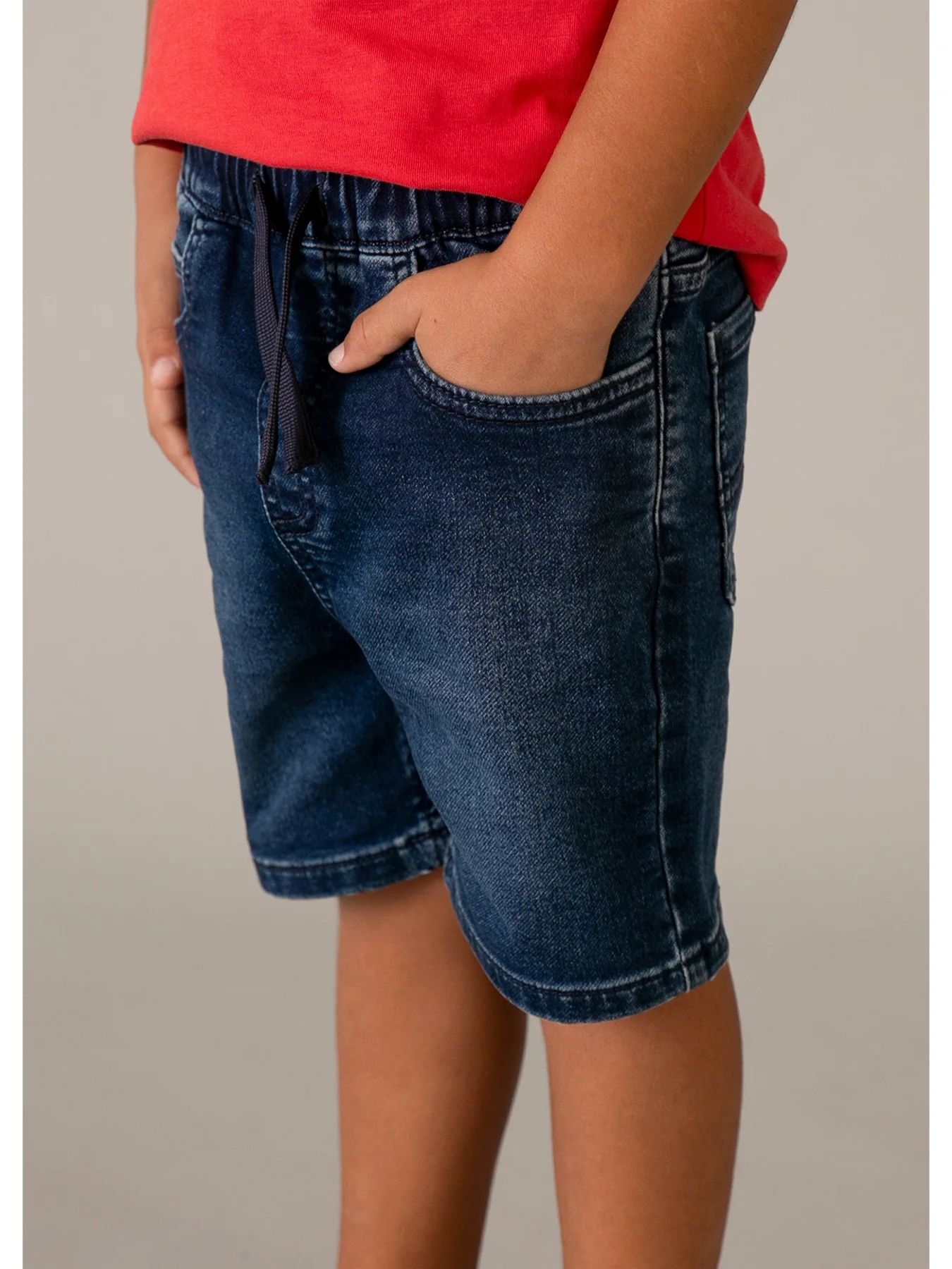 Kids’ Bermuda Denim Shorts Navy - Image 5