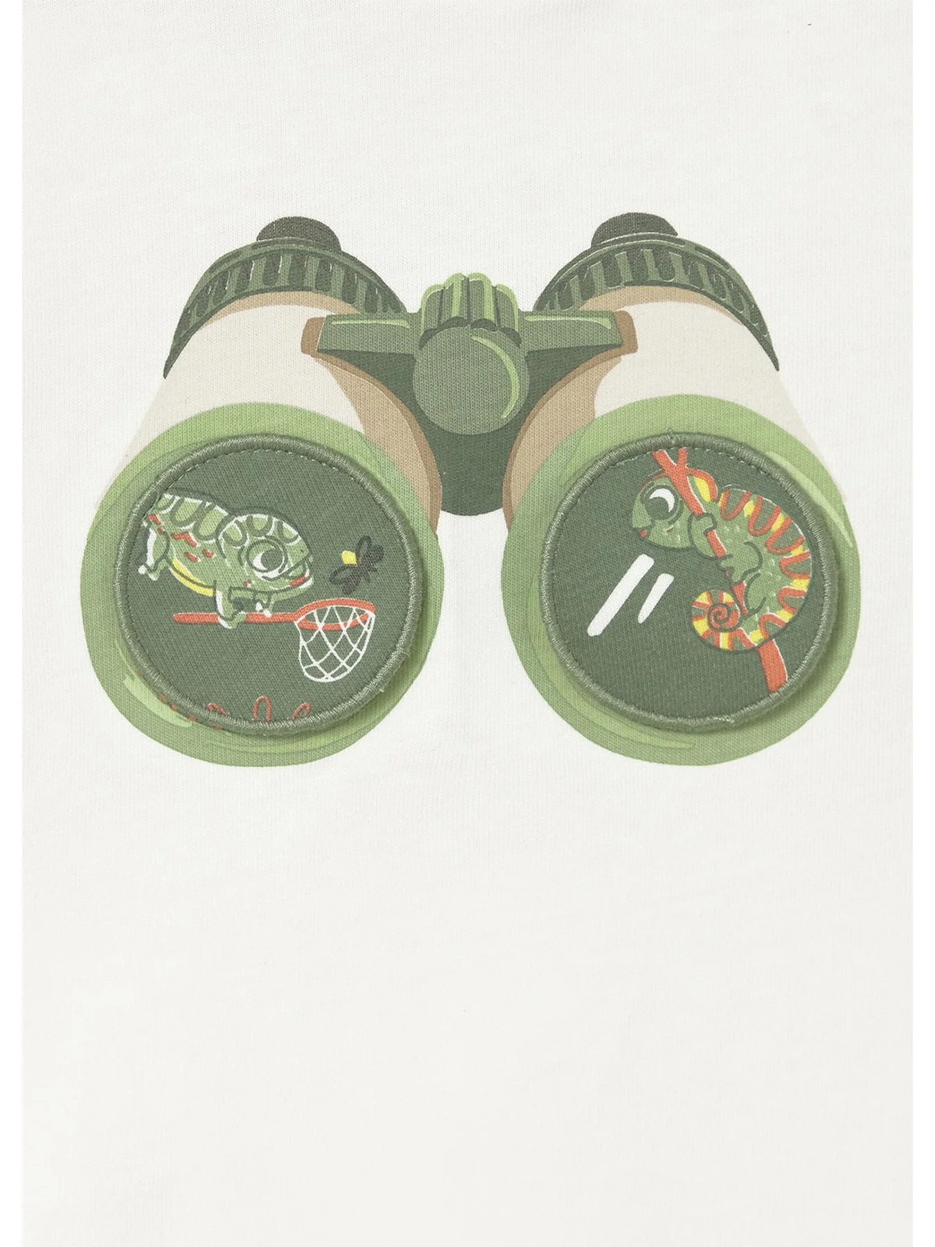 Baby Binocular Long Sleeve T-Shirt Cream - Image 3