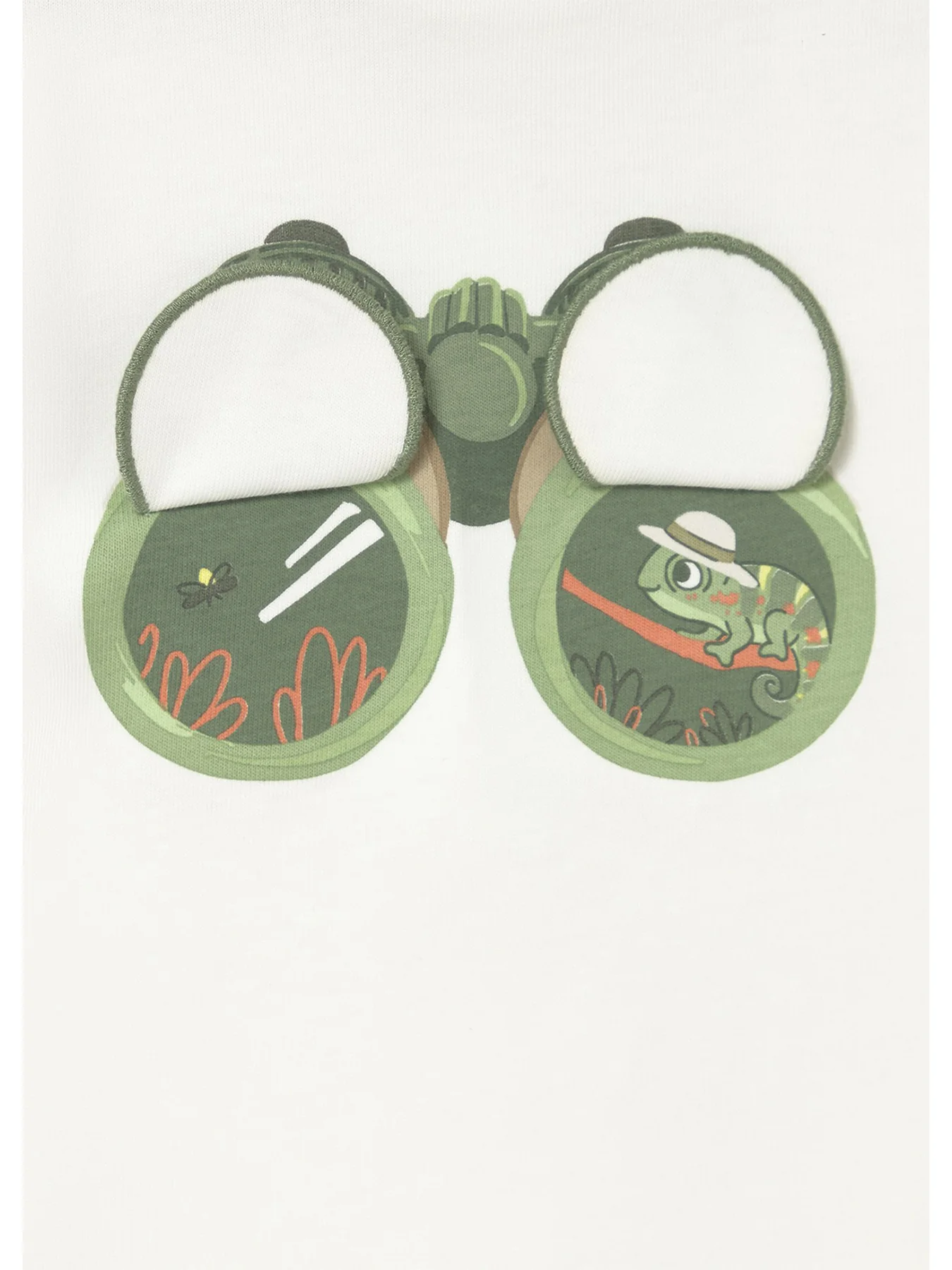 Baby Binocular Long Sleeve T-Shirt Cream - Image 4