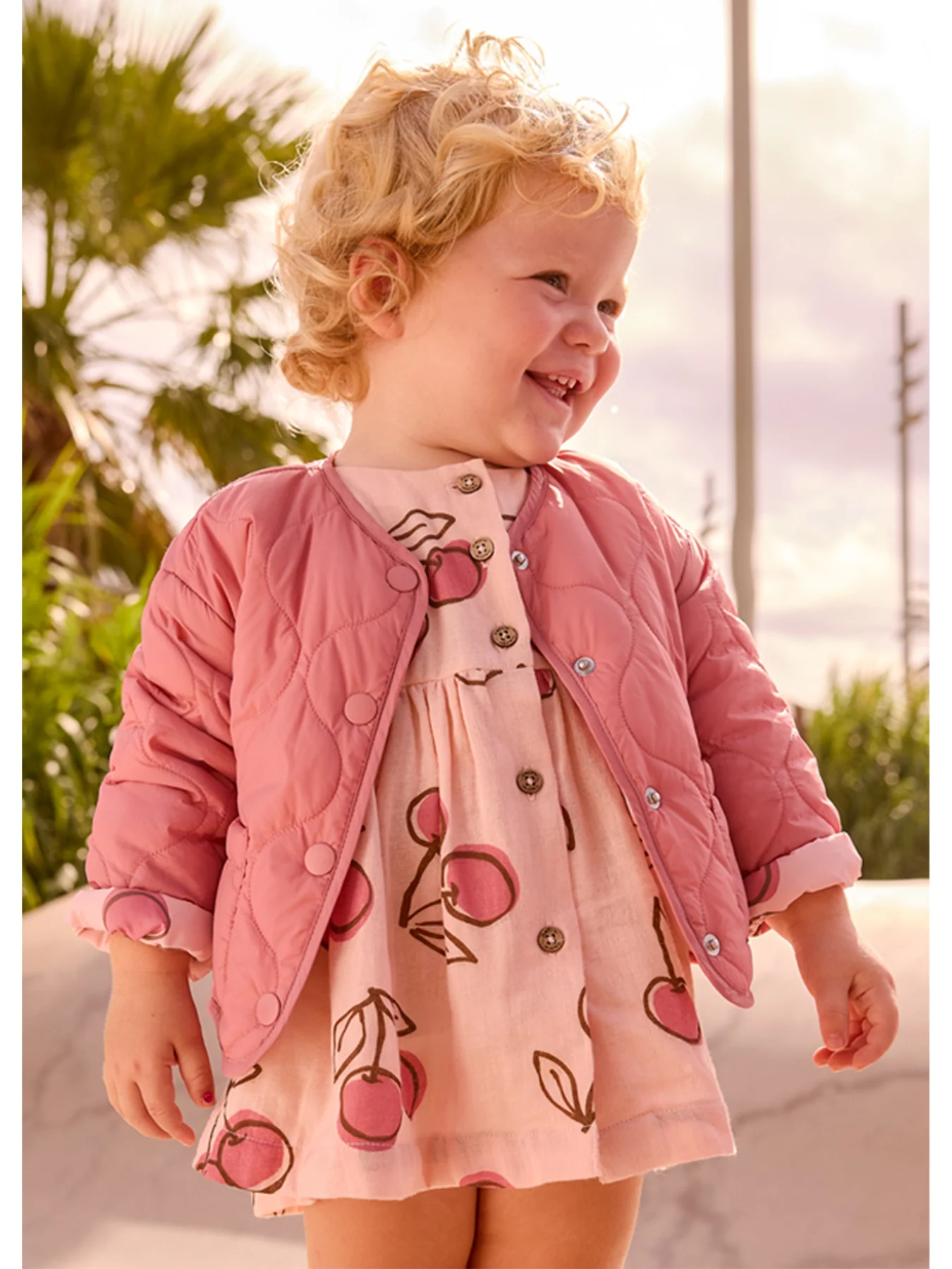 Baby Cherry Reversible Windbreaker Pink - Image 2