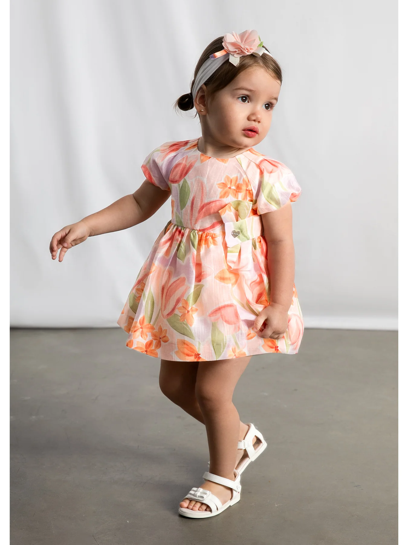 Baby Floral Dress Pink - Image 5