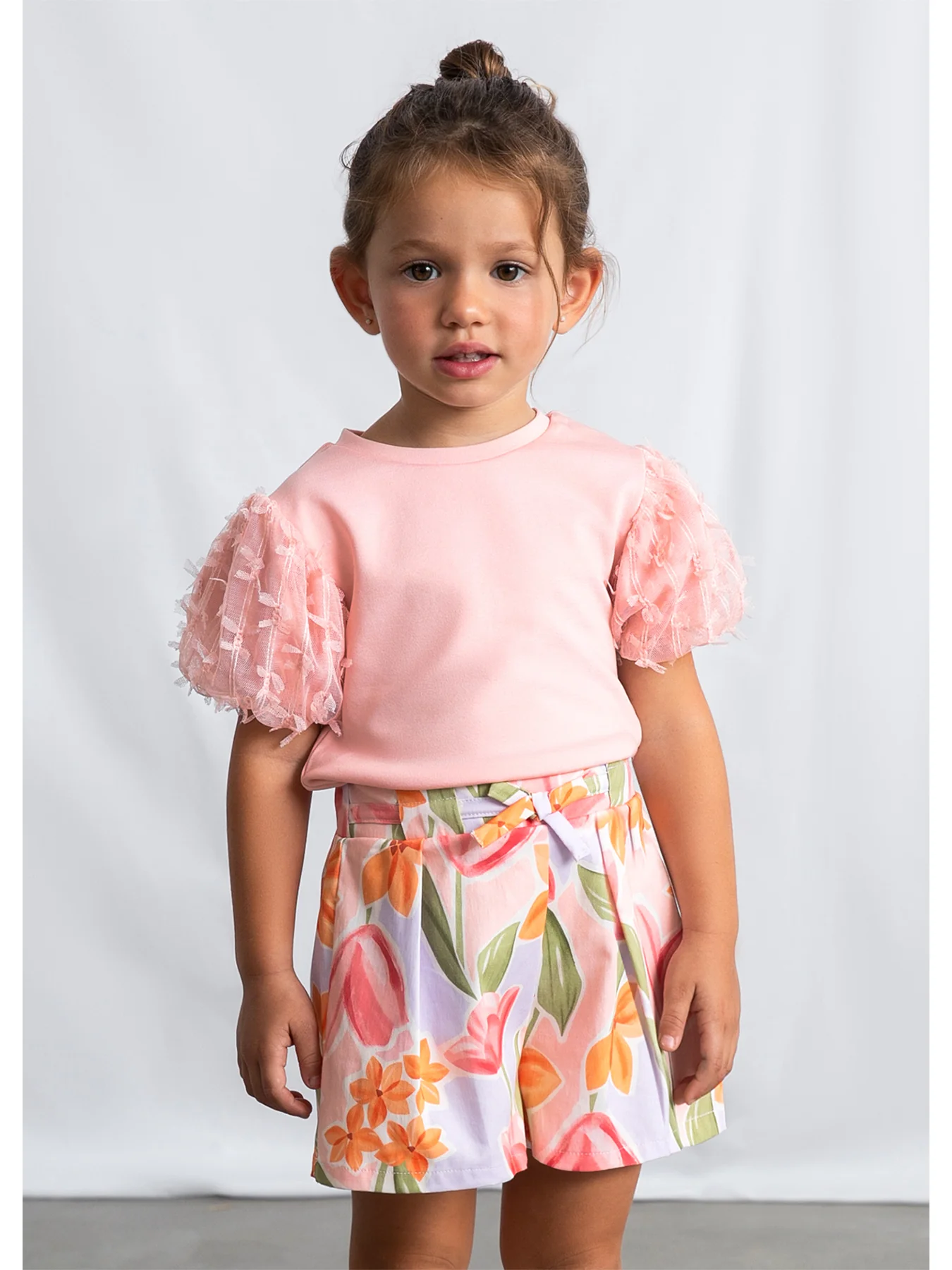 Kids’ Floral Skirt Trousers Multi - Image 4
