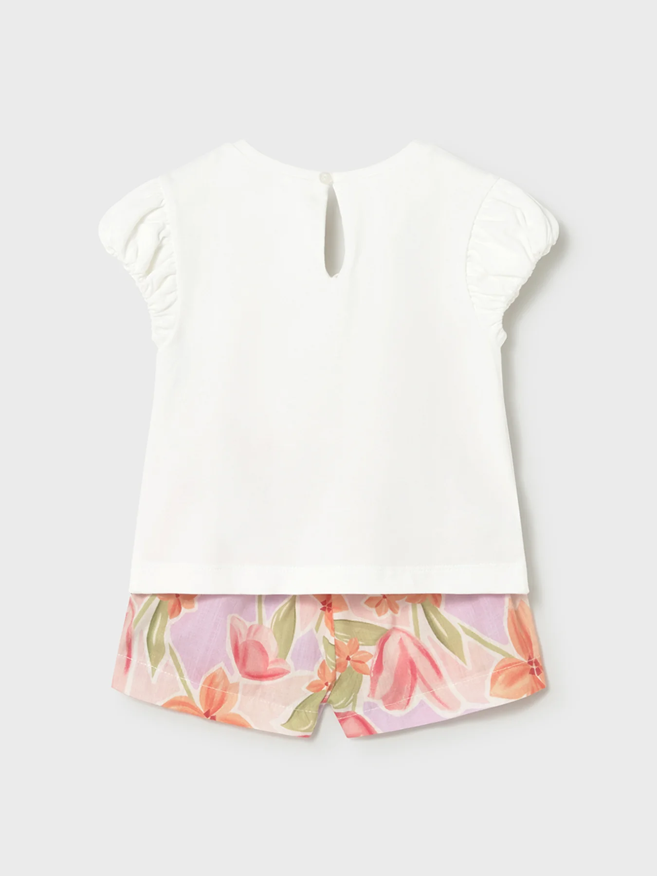 Baby Floral Printed Shorts Set Multi - Image 2