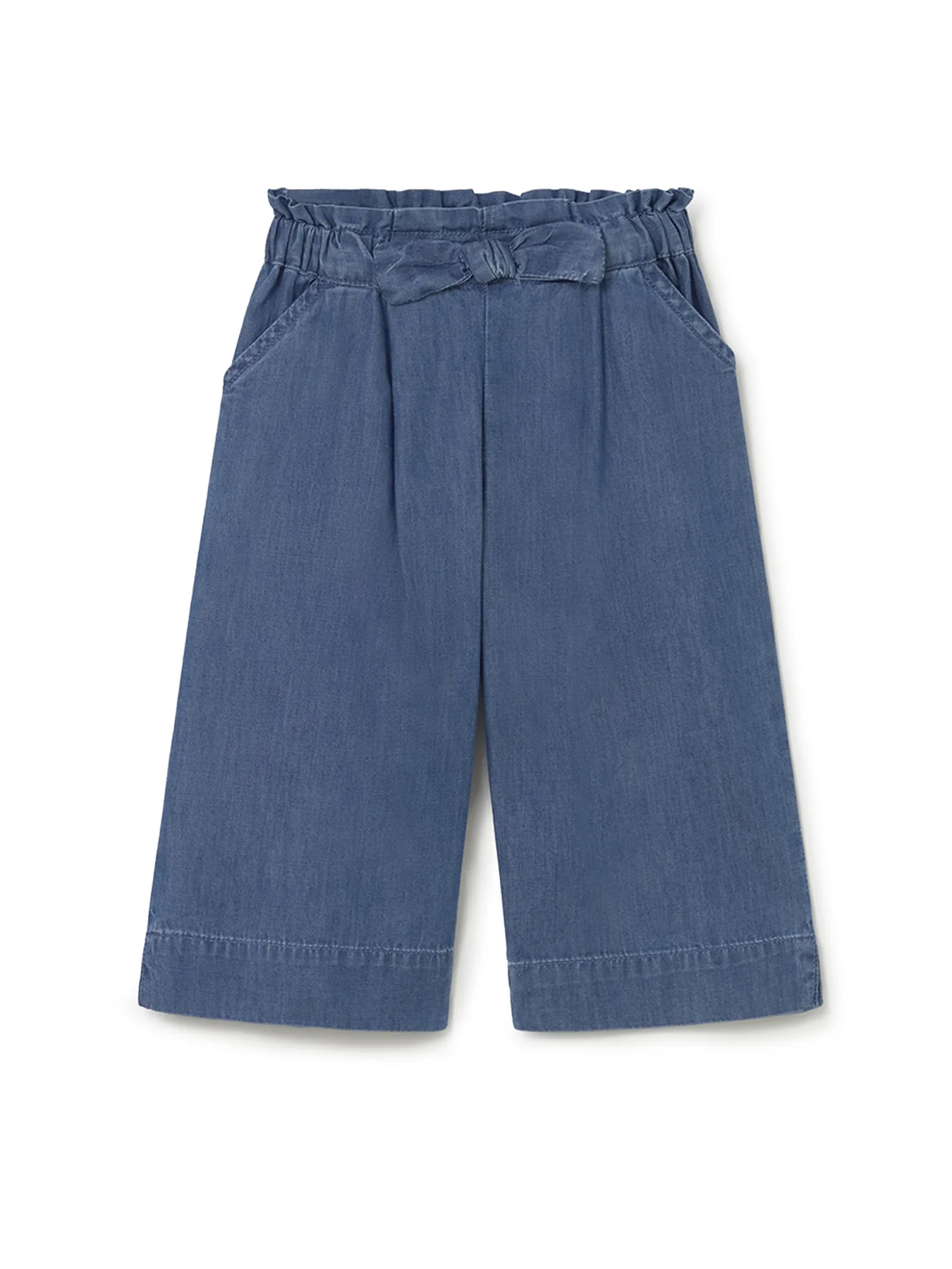 Baby Flowy Long Pants Navy