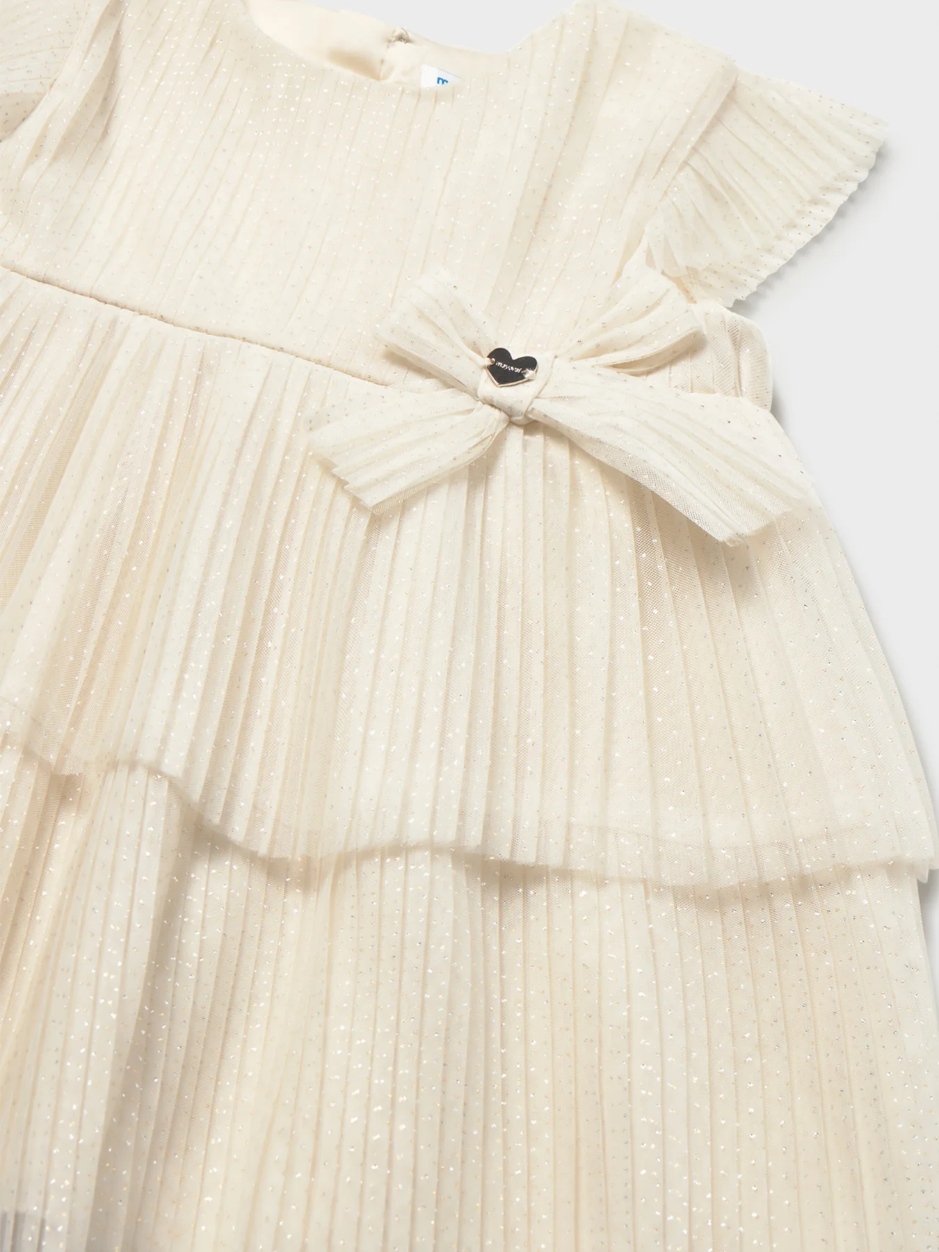 Baby Pleated Tulle Dress Pink - Image 3