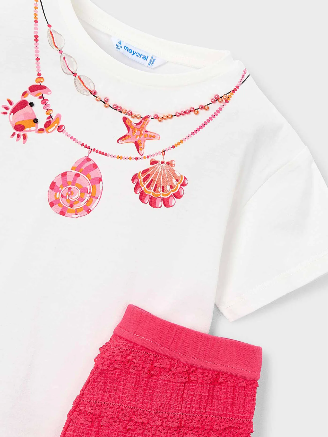 Kids’ Shell Knit Short Set Multi - Image 3