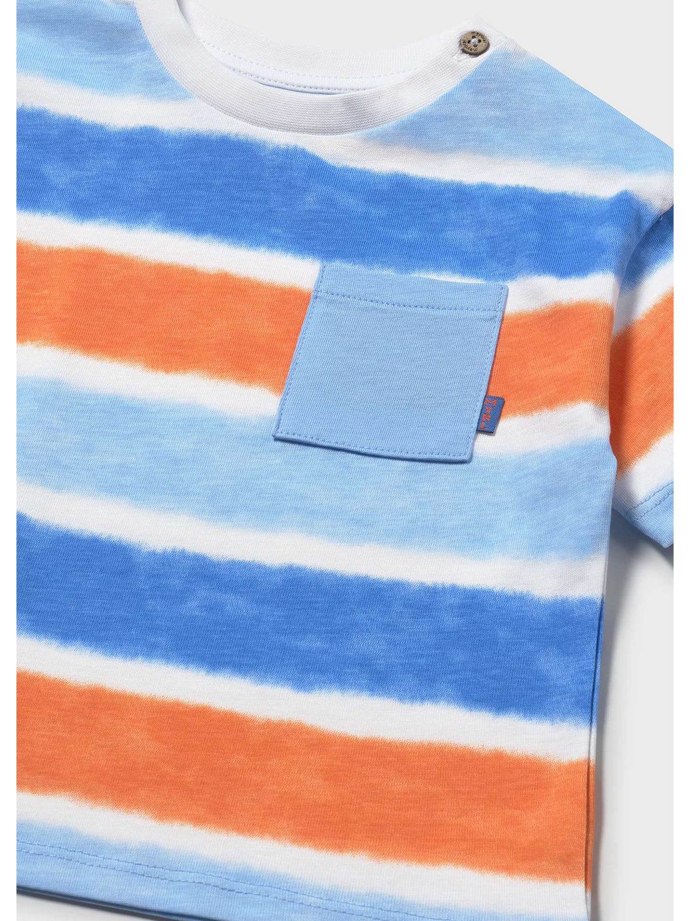 Baby Striped Short Sleeve T-Shirt Multi - Image 3