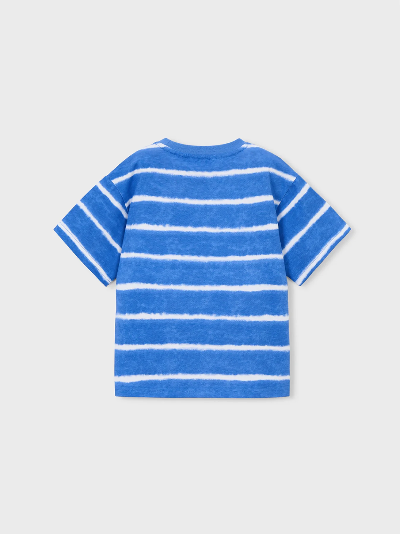 Kids’ Striped Shark Short Sleeve T-Shirt Blue - Image 2