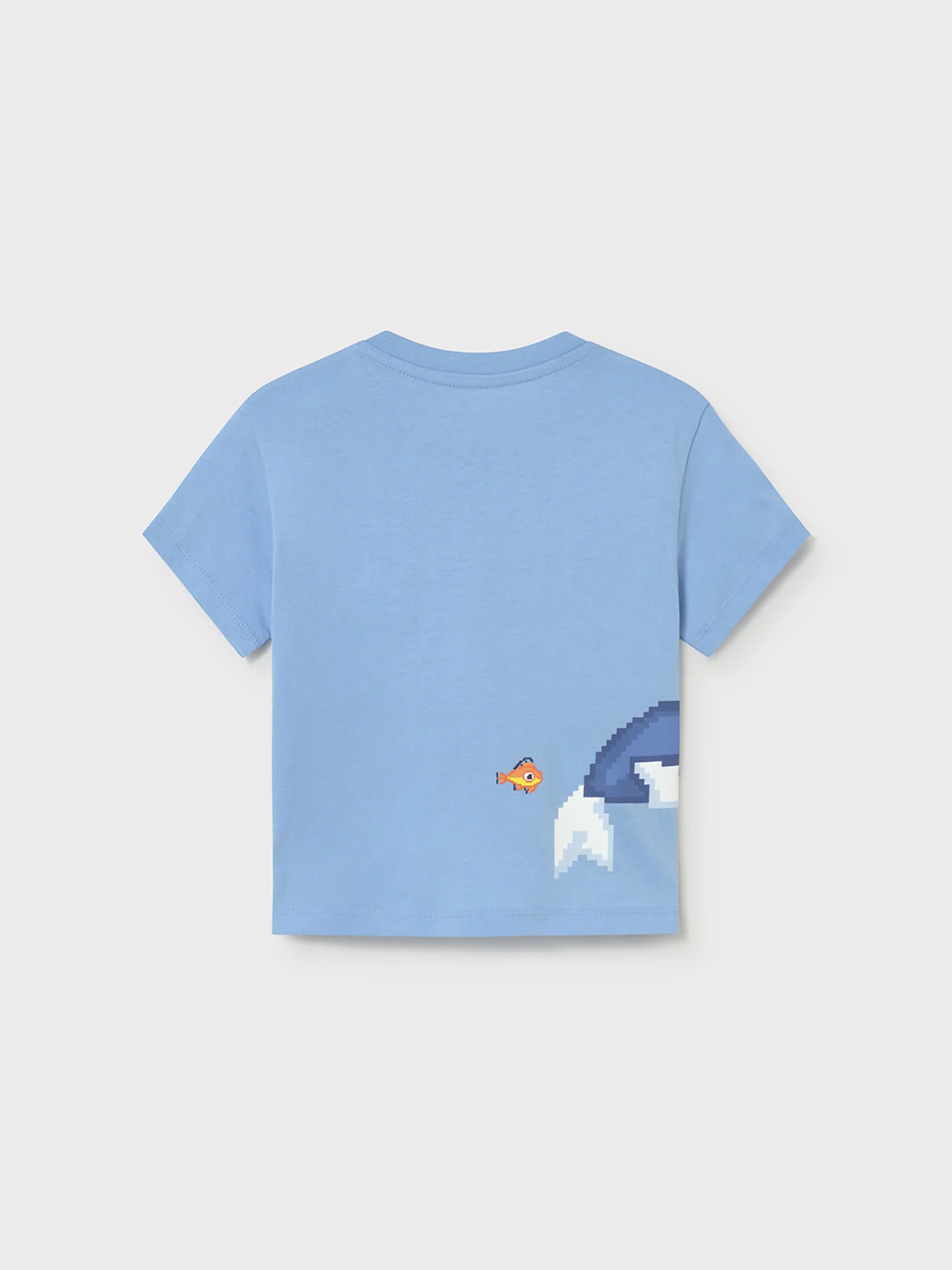 Baby Whale Short Sleeve T-Shirt Blue - Image 2
