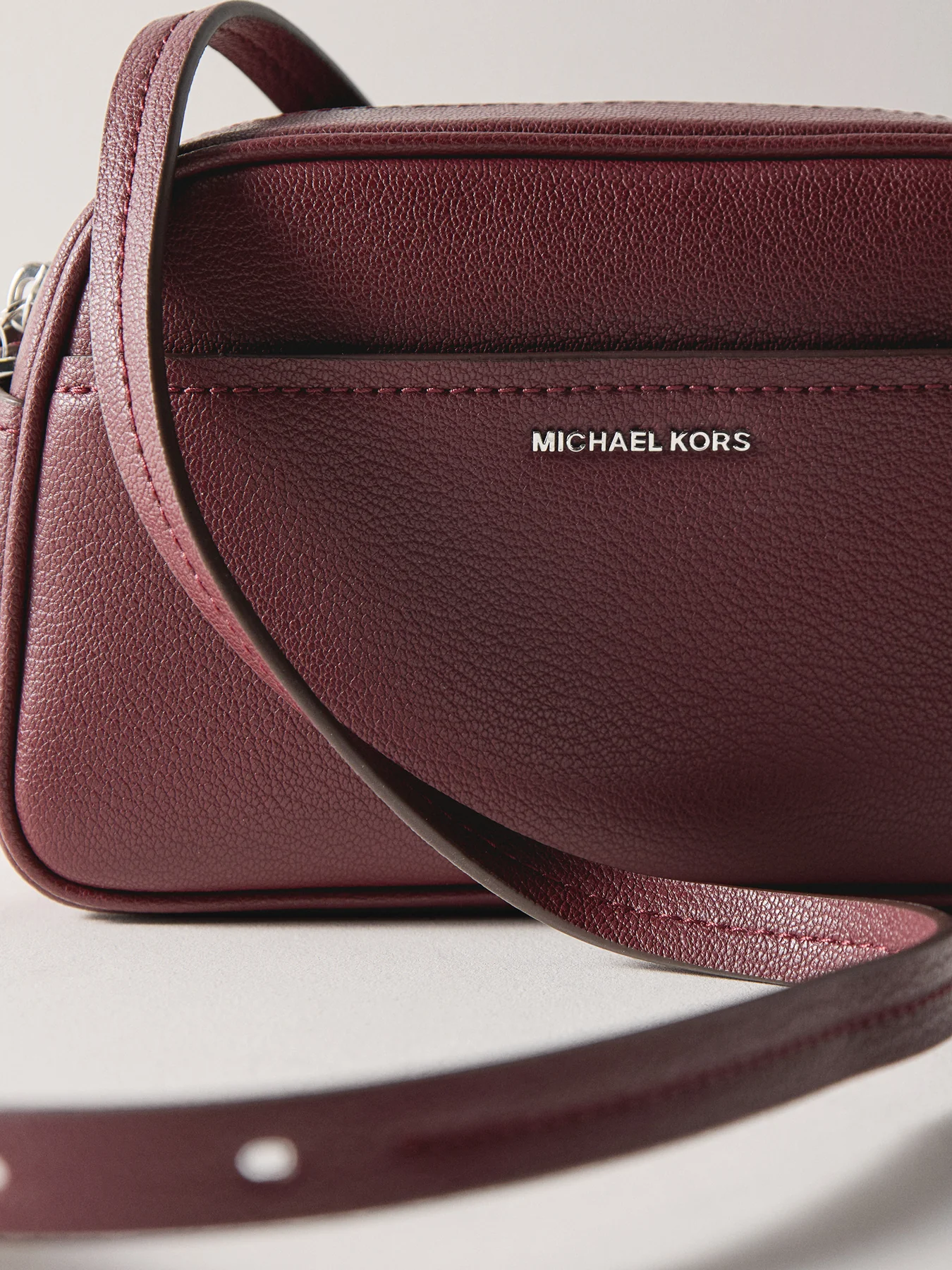 Jet Set Small Camera Crossbody Bag Oxblood - Image 5