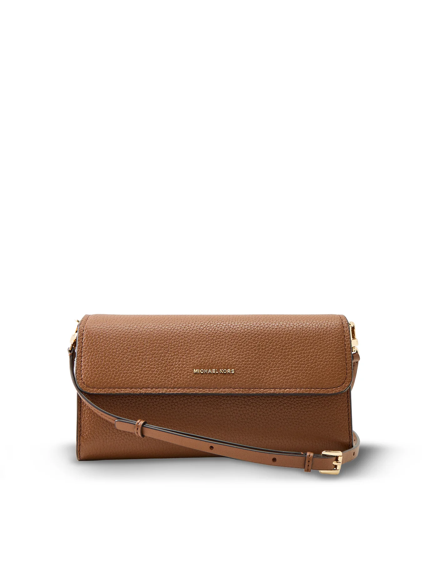 Jet Set Small Flap Leather Crossbody Bag Tan