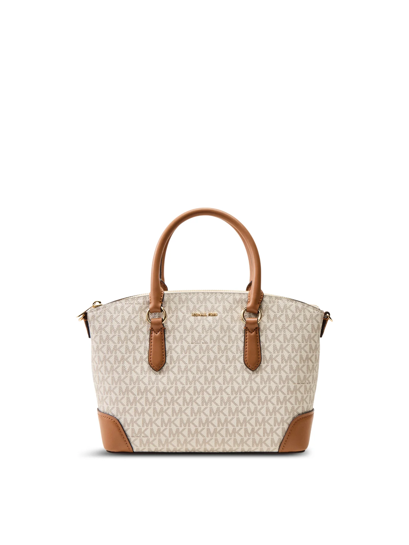 Murphy Signature Medium Dome Satchel Cream