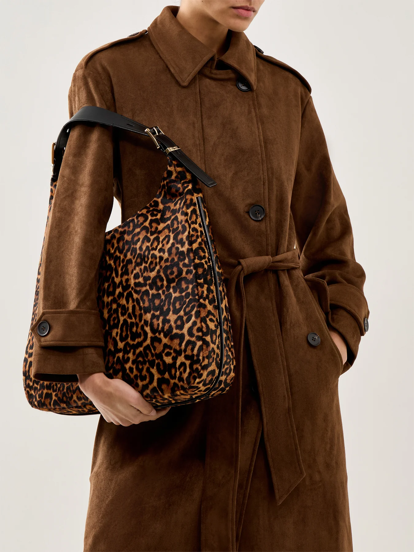 Nolita Cheetah Large Hobo Shoulder Bag Marigold - Image 2