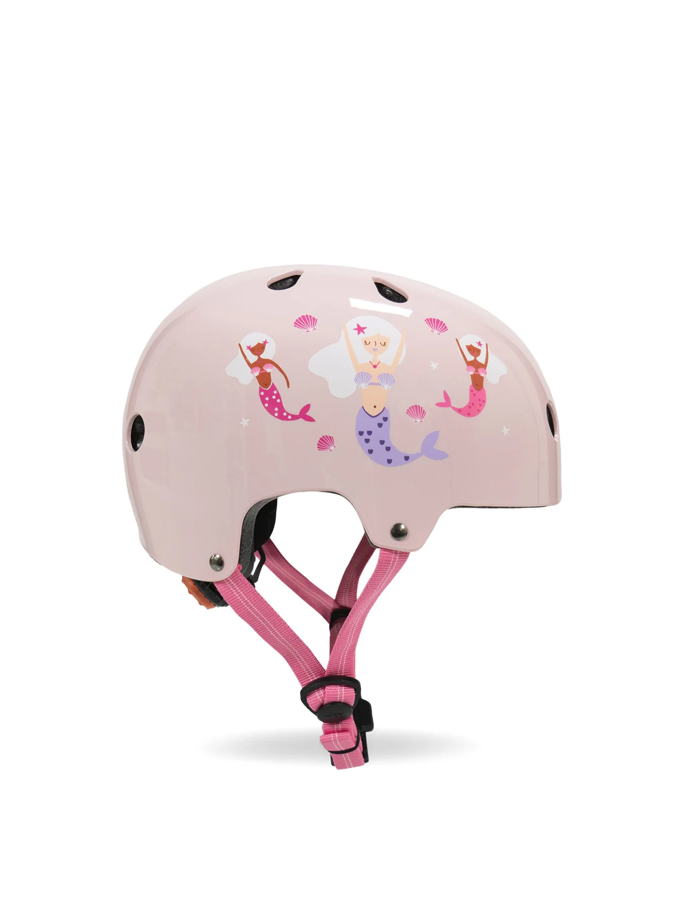 Kids’ Mermaid Print Cycle Helmet Medium - Image 2