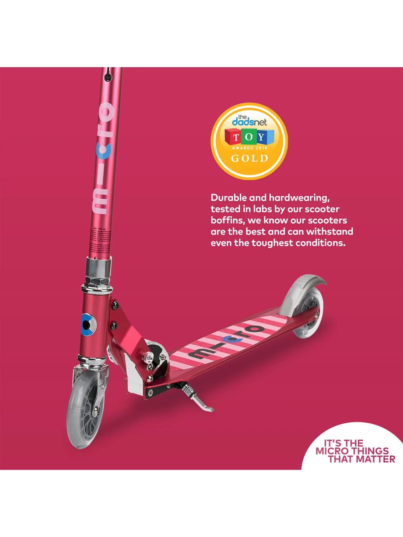 Sprite Stripe Classic Scooter Pink - Image 7