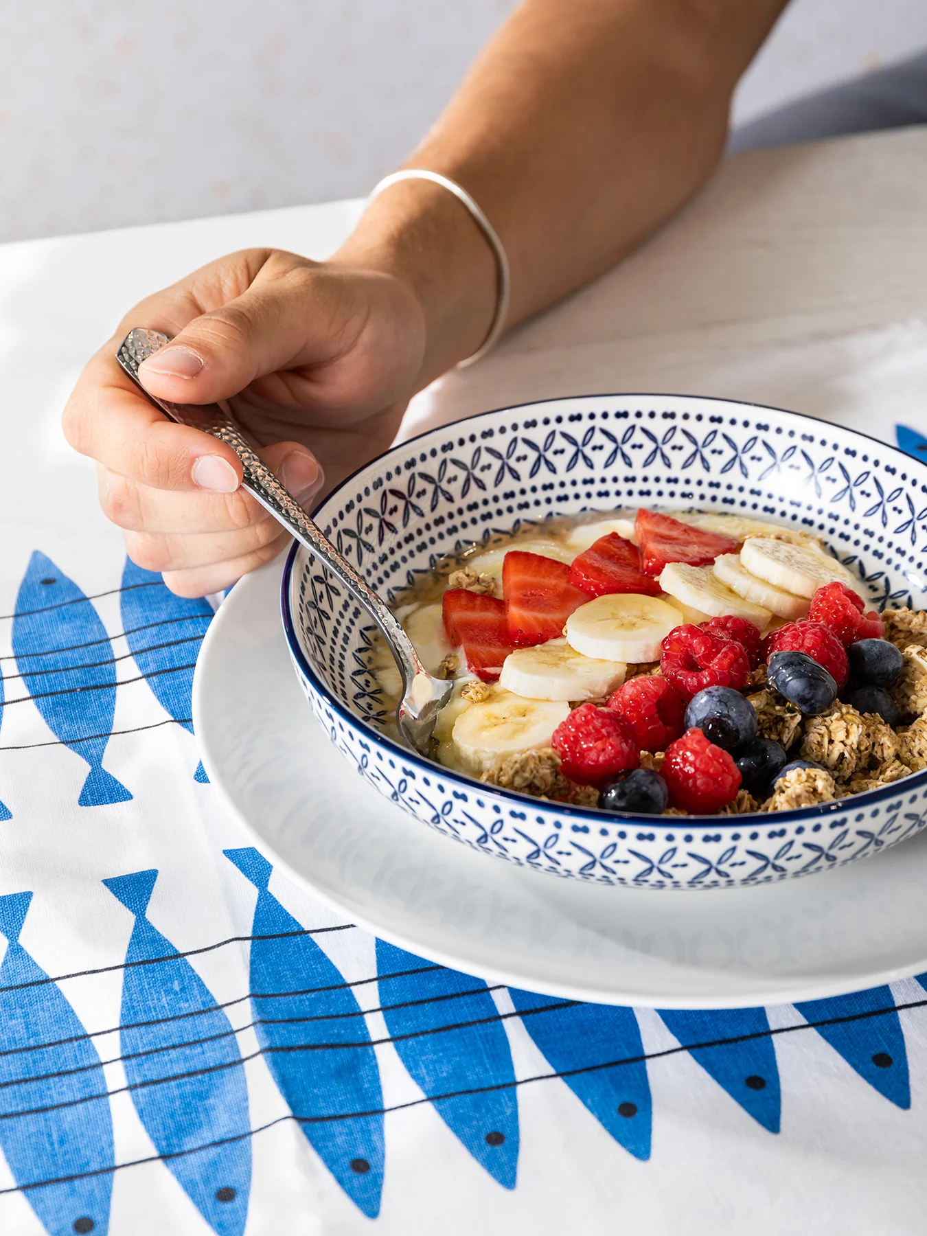 Mediterranean Bowl Blue - Image 2