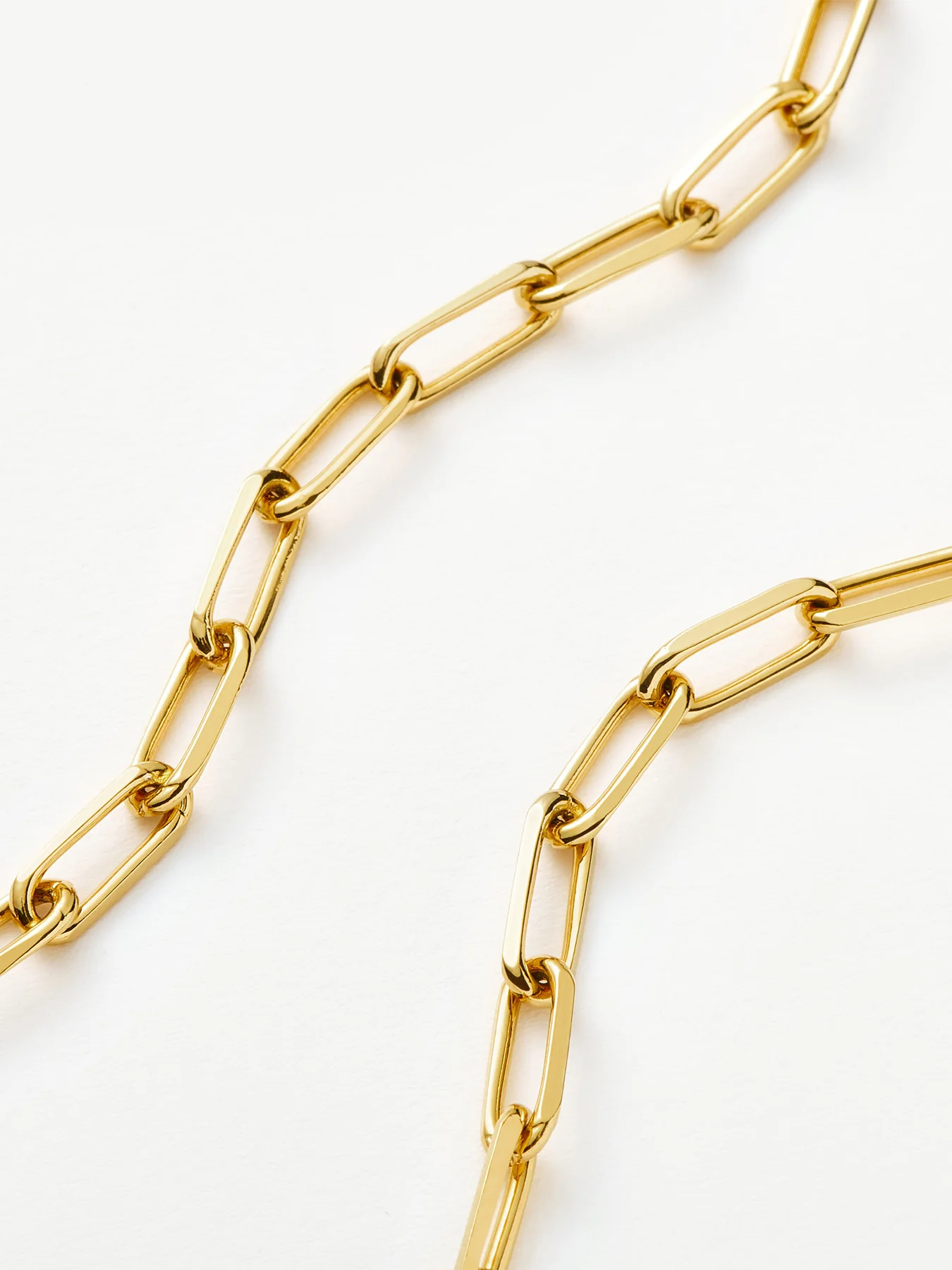 Paperclip Chain Necklace Gold - Image 3
