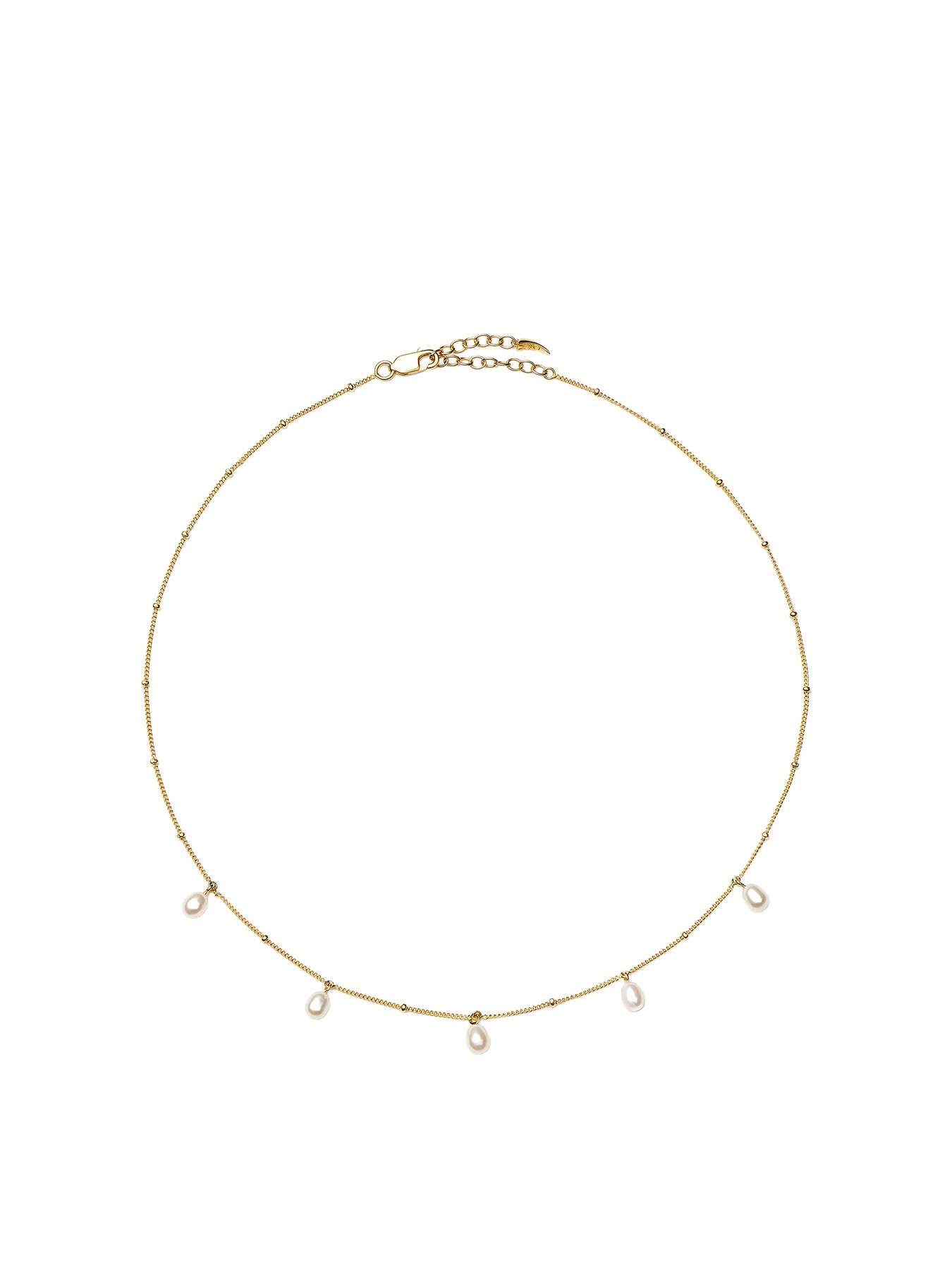 Pearl Baya Baroque Chain Choker Gold