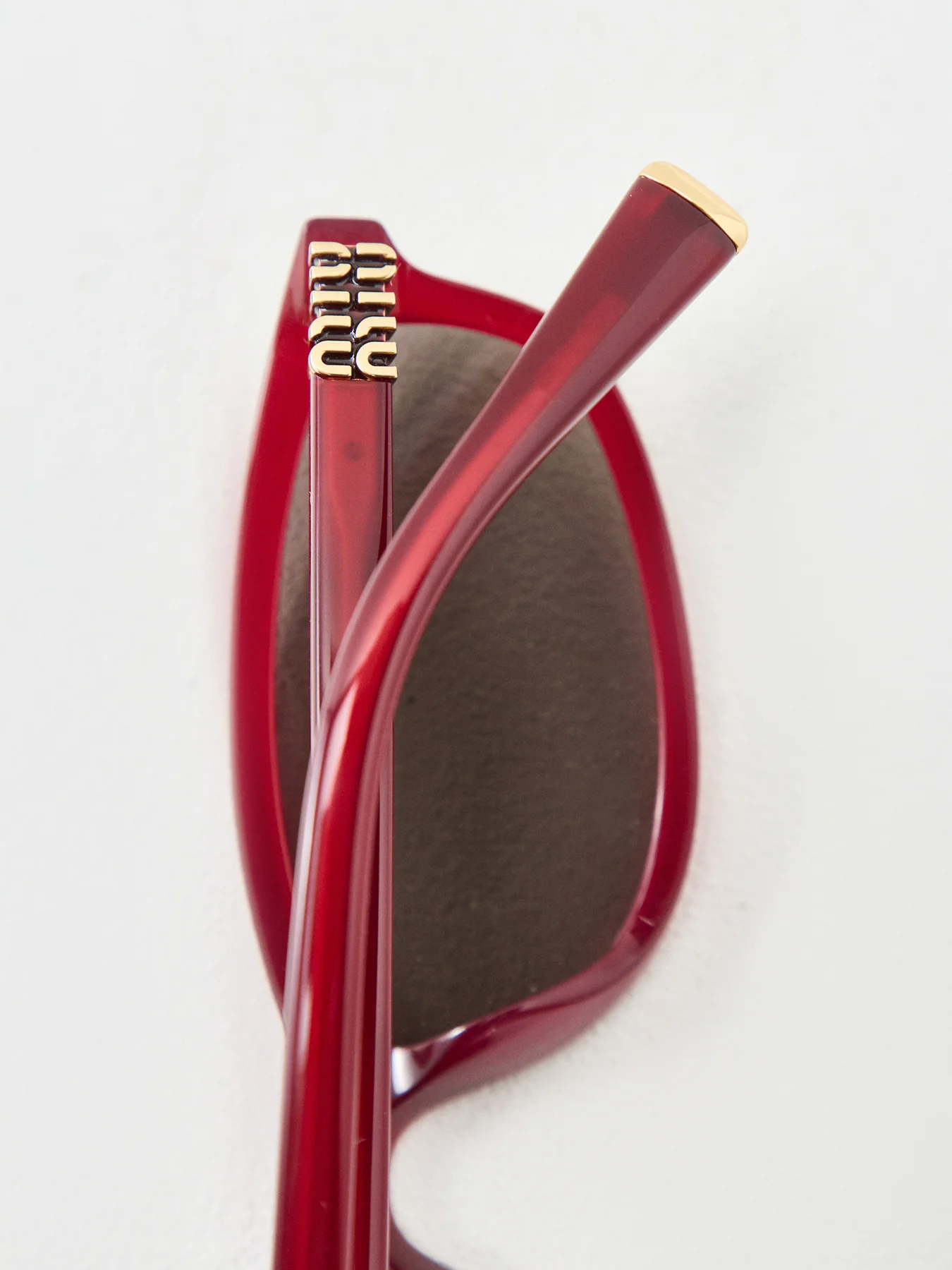 Narrow Sunglasses Burgundy - Image 4