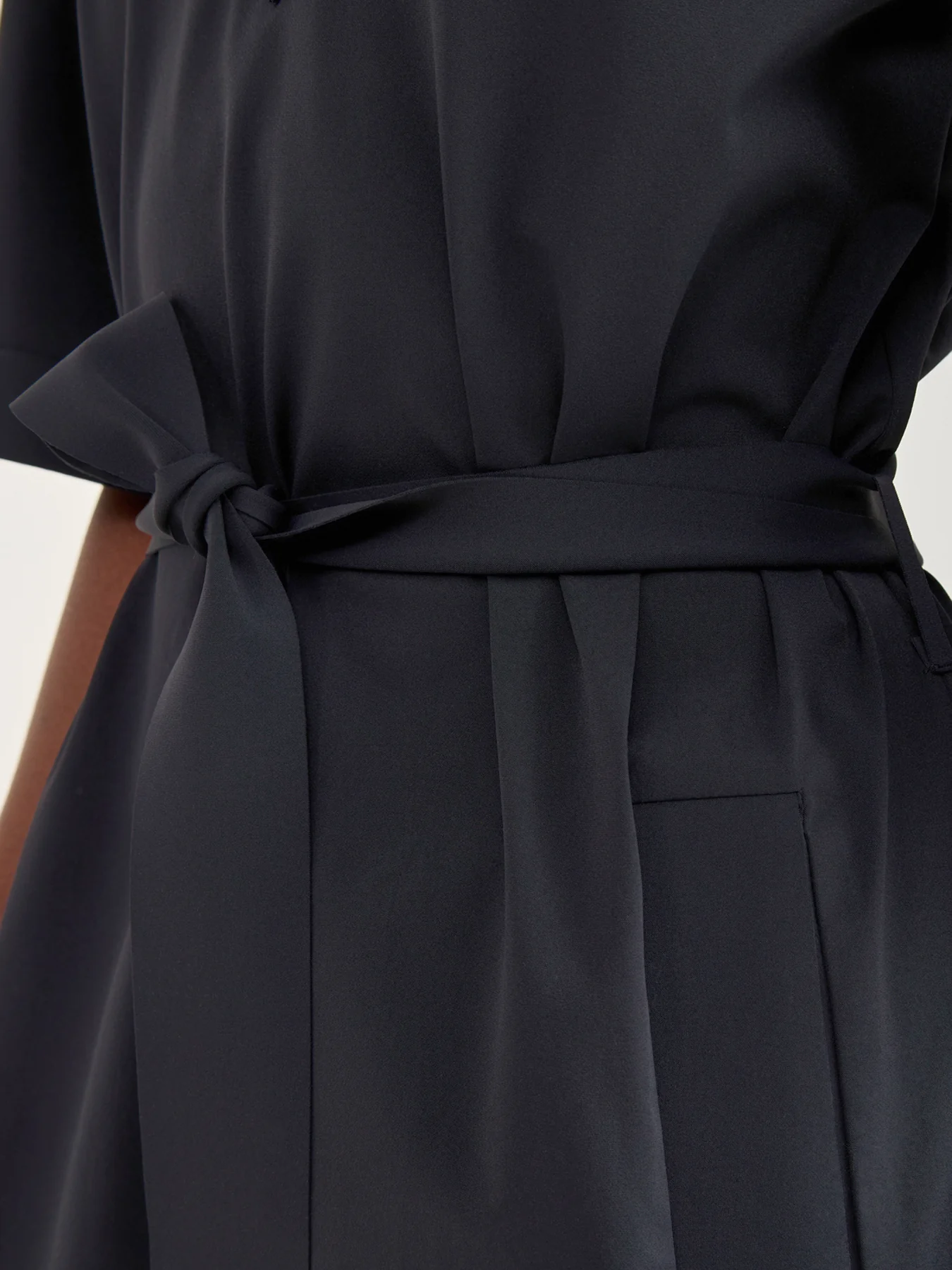 Onagro Nylon Stretch Dress Black - Image 3