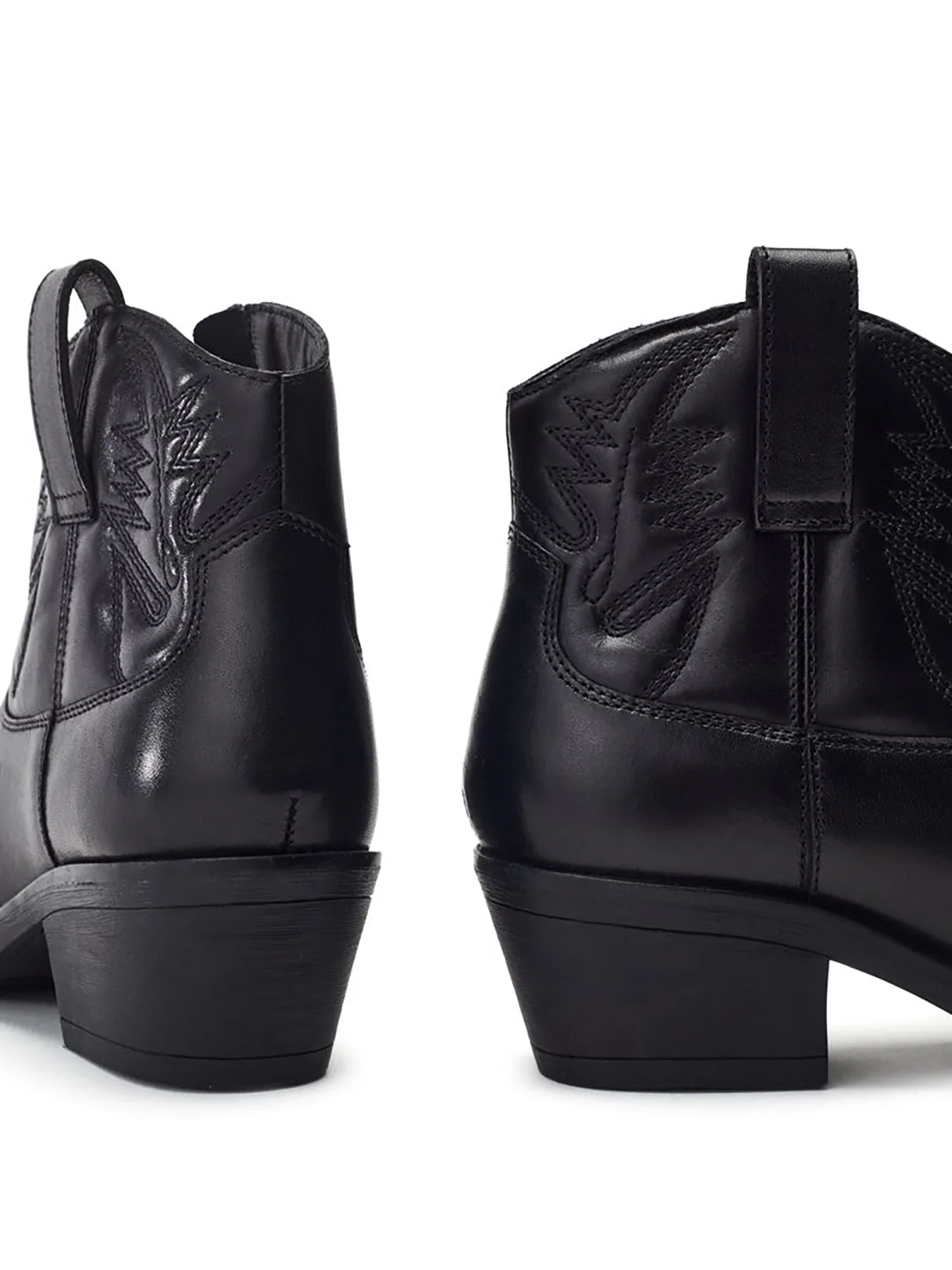 Bracknell Leather Ankle Boots Black - Image 3