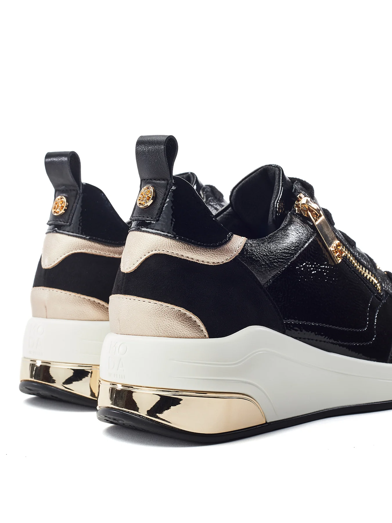 Corali Lace Up Trainers Black - Image 3