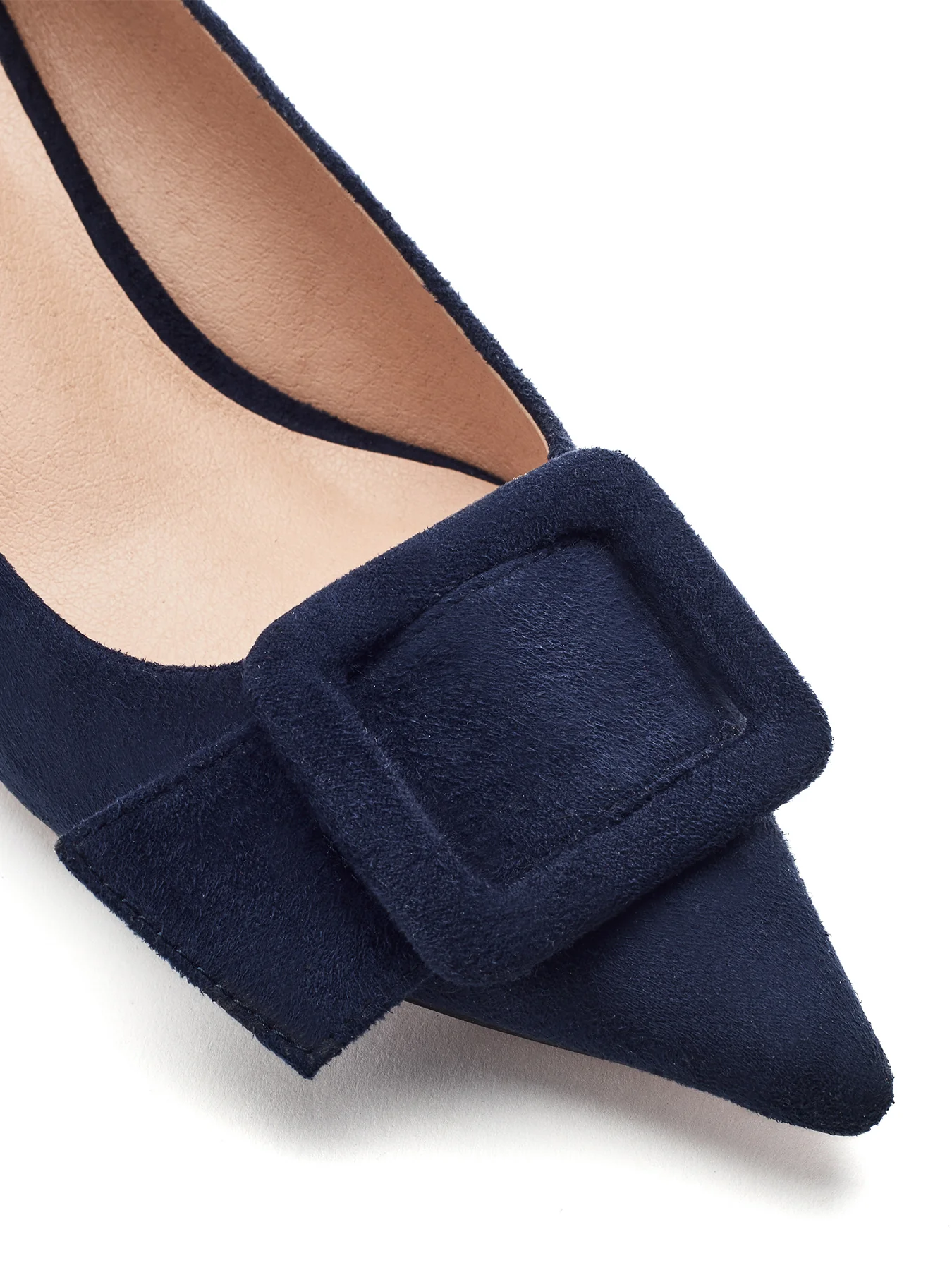 Ghiselle Kitten Heel Shoes Navy - Image 4